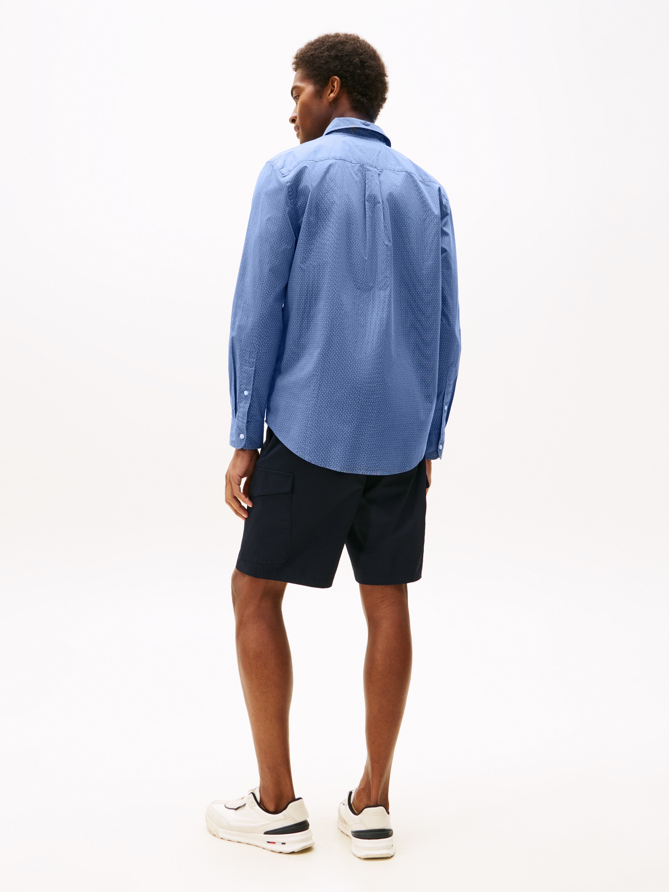 Tommy Hilfiger Langarmhemd »FLEX POPLIN MINI PRINT RF SHIRT«, regular fit, Kentkragen