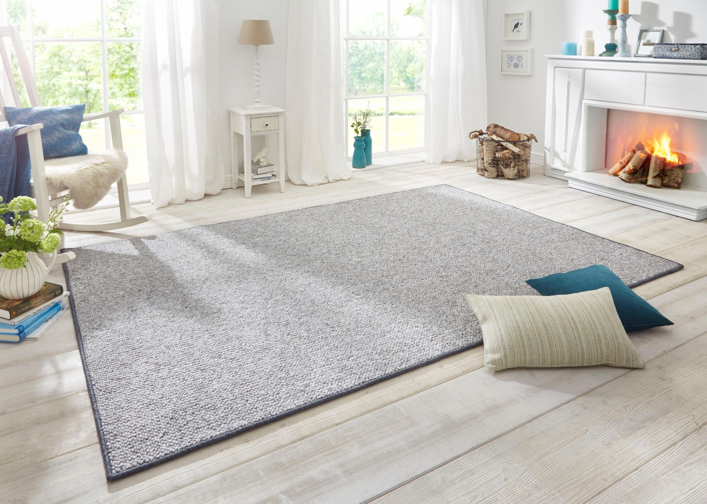 HANSE Home Teppich »Wolly 2«, rechteckig, Flachgewebe, Skandi, Woll-Optik, Esszimmer, Wohnzimmer, Flur