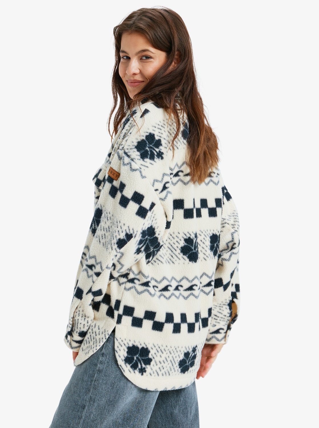 Roxy Fleecejacke "MORNING CRUSH SHACKET" 1 Stk. tlg. mit Kapuze, aus Polyes günstig online kaufen