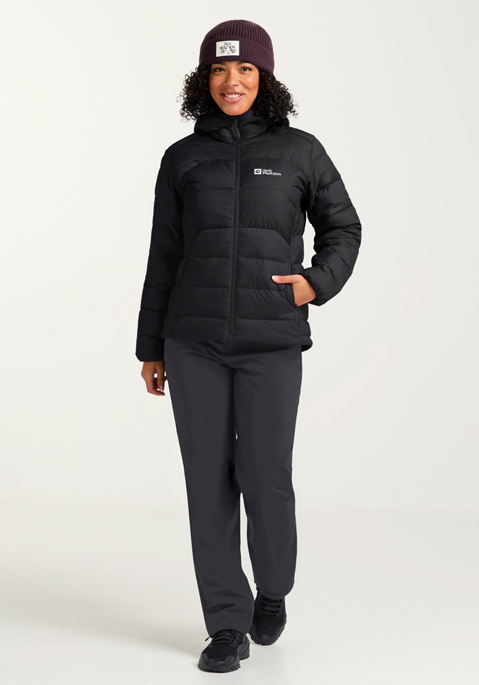 Jack Wolfskin Daunenjacke »ATHER DOWN HOODY W RDS«, mit Kapuze