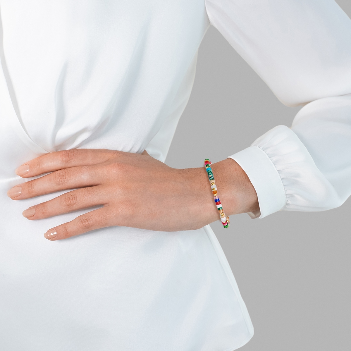 Yokoamii Armband »Y21« Armband gelbgold bunt