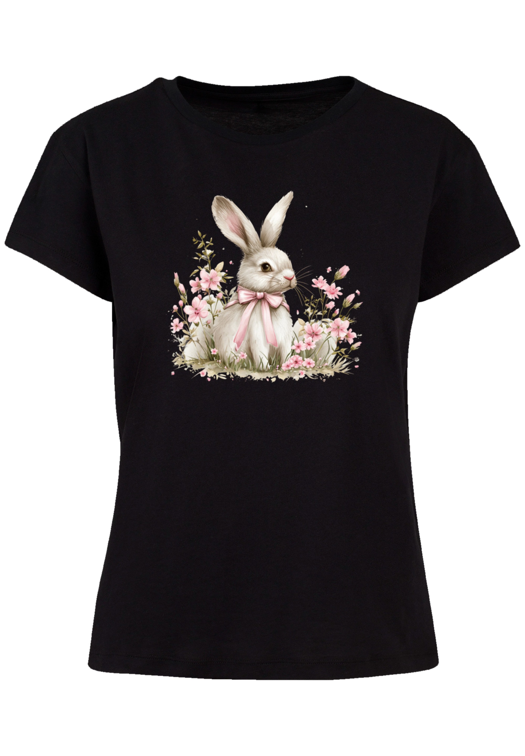 F4NT4STIC T-Shirt "Niedlicher Osterhase mit Blumen", Premium Qualität günstig online kaufen