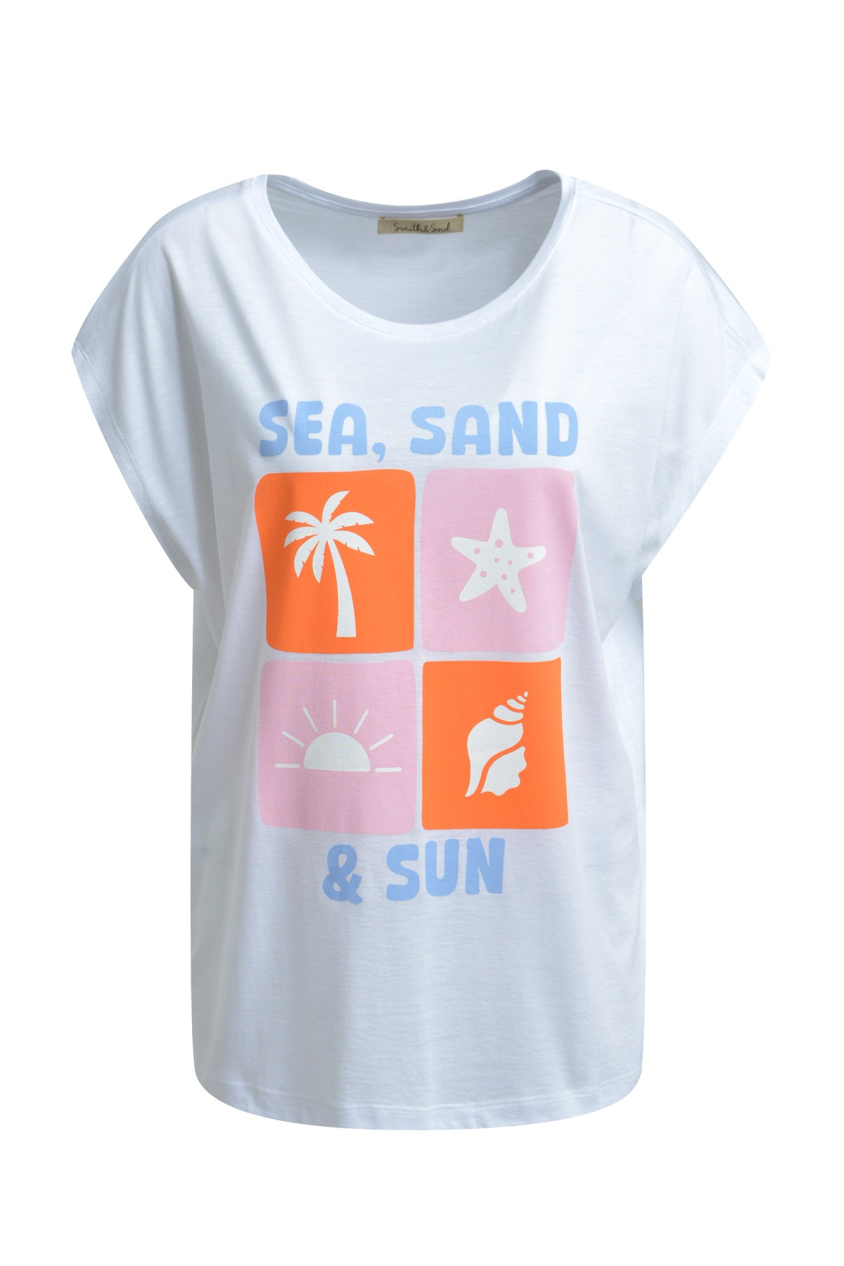 Smith & Soul Rundhalsshirt, mit Baumwolle