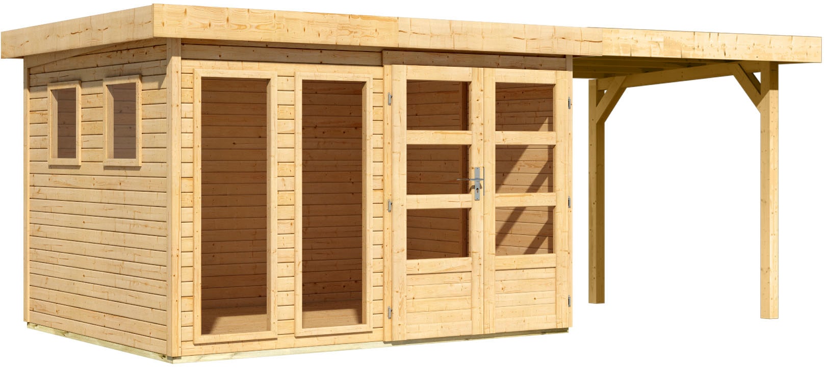 KONIFERA Gartenhaus »Pentus 5« inkl. Anbaudach