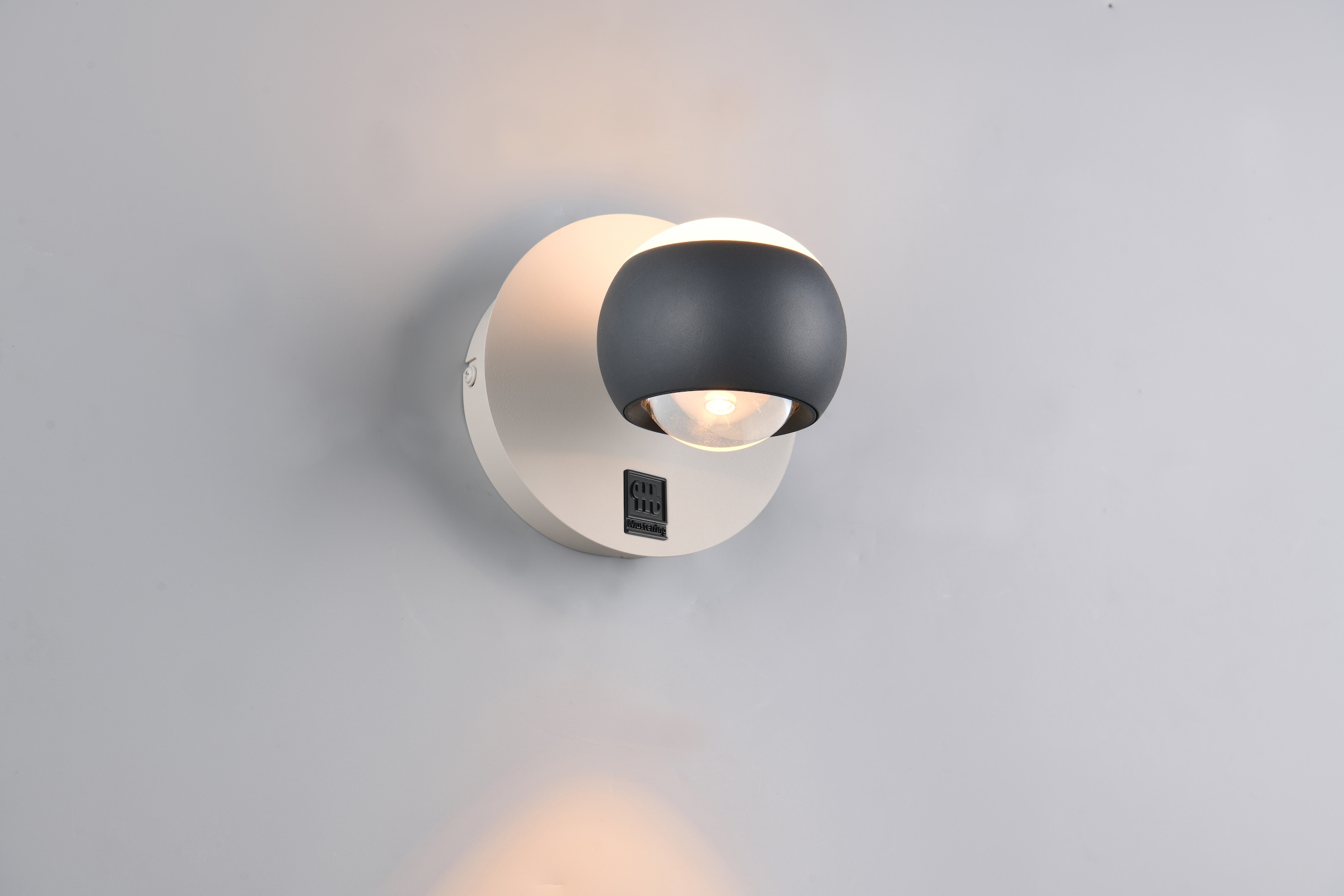 Musterring LED Wandleuchte »CANNON, 1-flammige LED Wandlampe 5W 500Lumen 2300-4000K CCT« LED-Board 1 Stk. Farbwechsler | warmweiß - kaltweiß mit Fernbedienung, schwenkbares up-and-down Licht dimmbar Memory