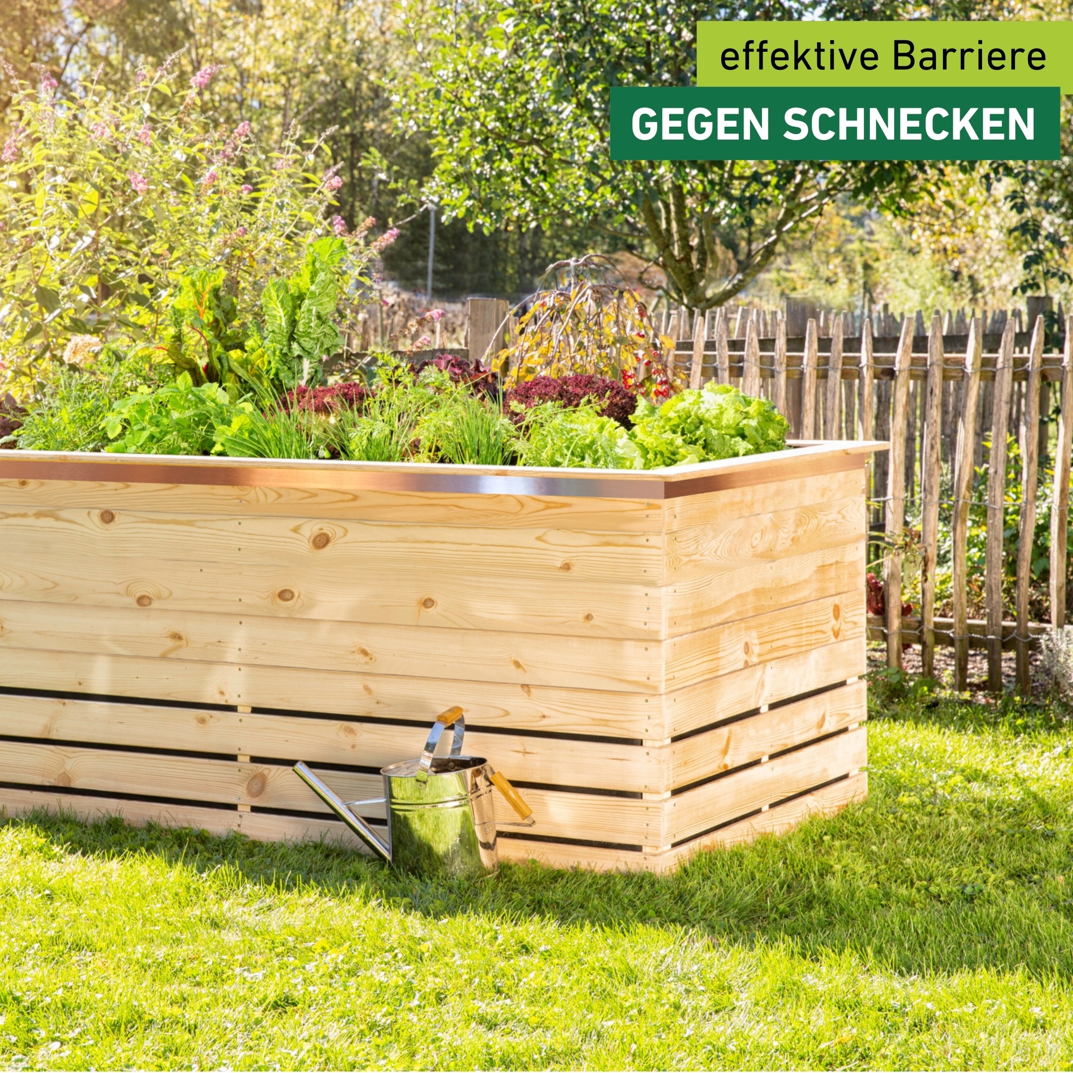 Windhager Schneckenkante »aus Kupfer, Schnecken Abwehrband für Hochbeete und Pflanztöpfe« Schneckenschutz Tape, erhältlich in 5 x 3 cm oder 5 cm x 6 m