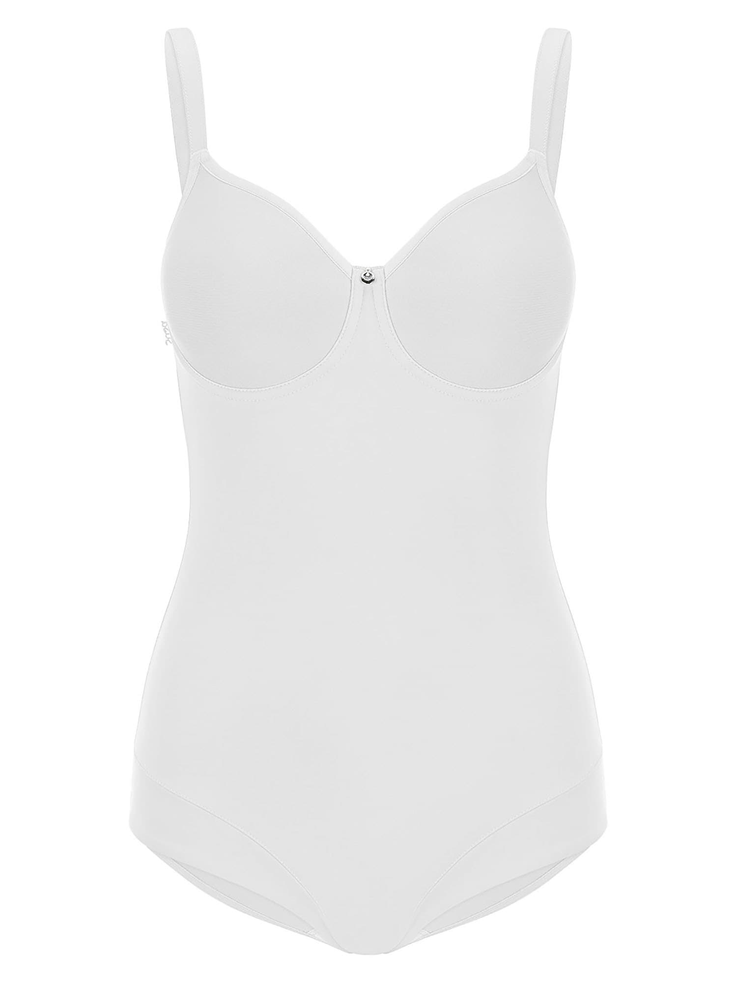 SUSA Damen Body "Spacer Body mit Bügel Catania", Gr. 75, weiß, Obermaterial: 60% Polyamid PA. 25% Elasthan EL. 15% Polyester PES., Bodys