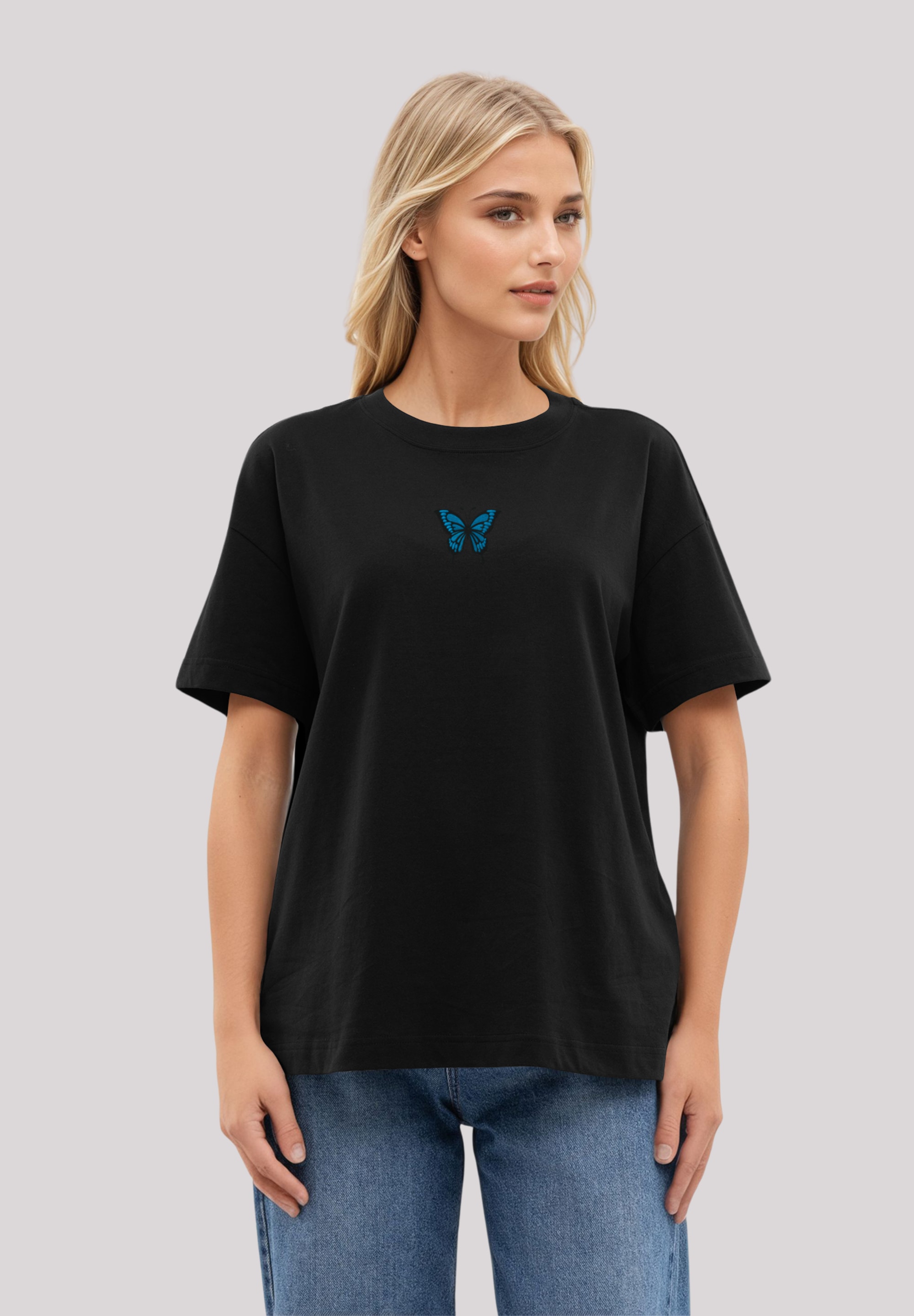 F4NT4STIC T-Shirt "Butterfly bestickt", bestickt, Premium Qualität günstig online kaufen