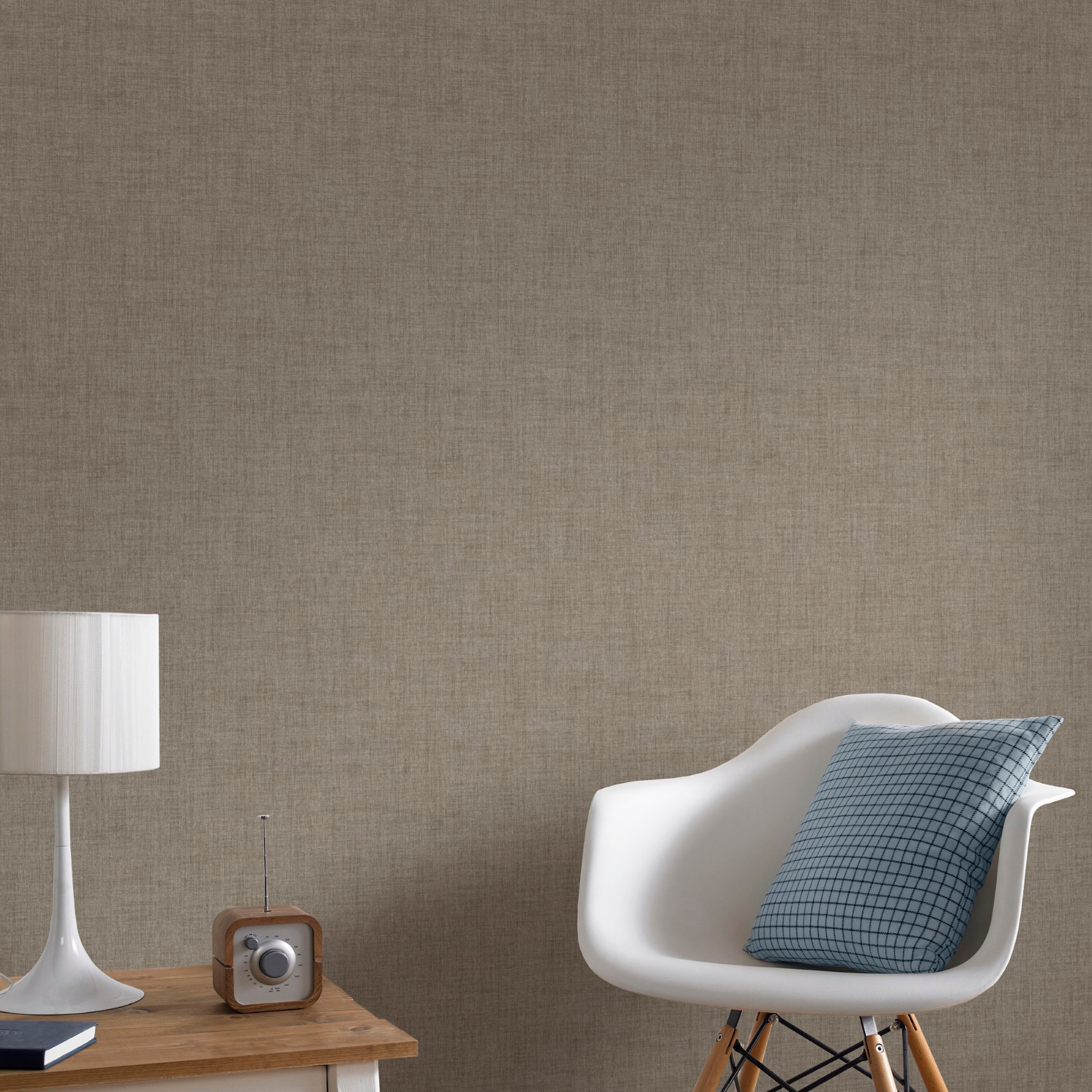Superfresco Easy Vliestapete »Superfresco Easy Vliestapete PARADISE Uni Taupe«, unifarben mit Farbeinsätzen, Superfresco Easy Vliestapete PARADISE Uni Taupe