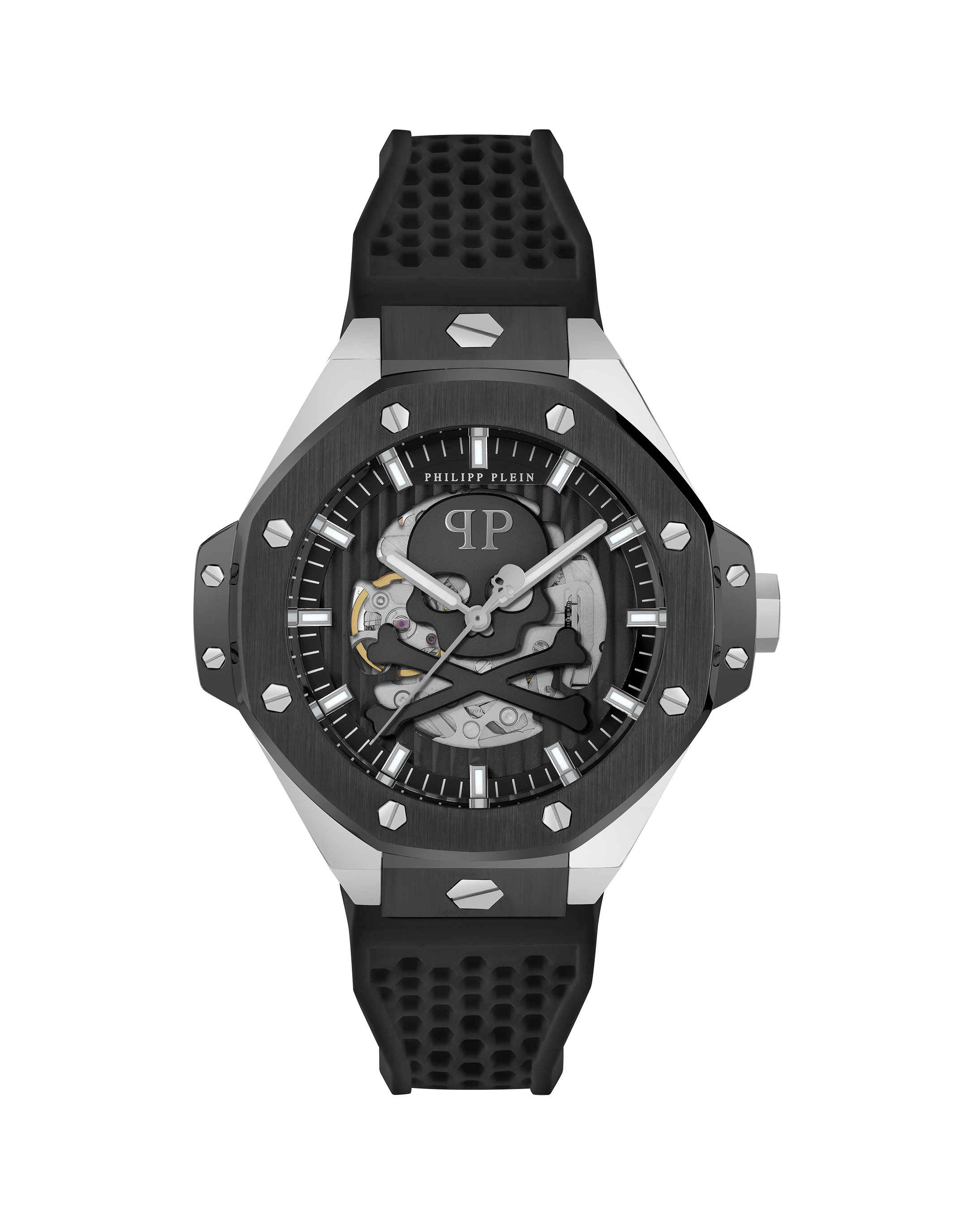 PHILIPP PLEIN Herren Luxusuhr "Skeleton Royal", schwarz, Armbanduhren