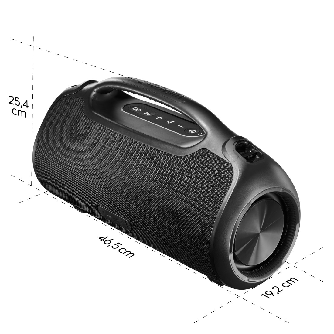 Hama Bluetooth-Lautsprecher »Bluetooth-Lautsprecher groß 120W (Musikbox wasserfest IPX6, PowerPack)«, Outdoor, tragbar, App-Steuerung, 24h Akku, kabellos, Ladefunktion
