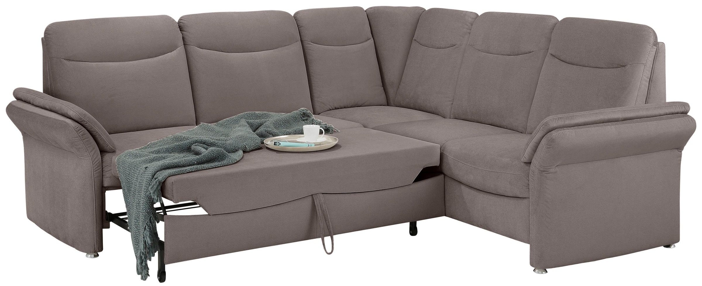 Home affaire Ecksofa »Tahoma L-Form«, mit Armlehnfunktion, wahlweise Bettfunktion, Schublade, Relaxfunktion