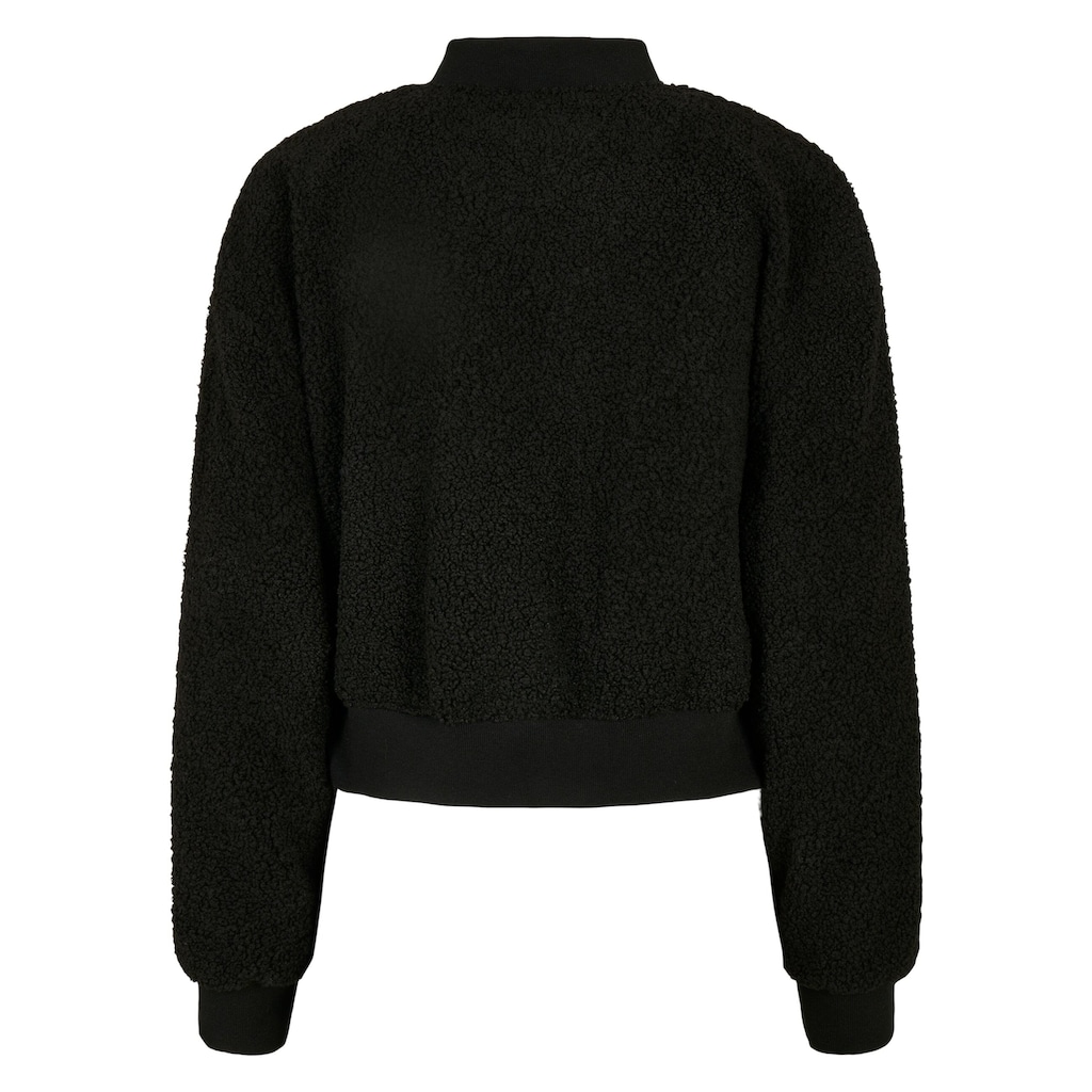 URBAN CLASSICS Bomberjacke »Damen Ladies Oversized Sherpa Bomber Jacket«, (1 St.), ohne Kapuze