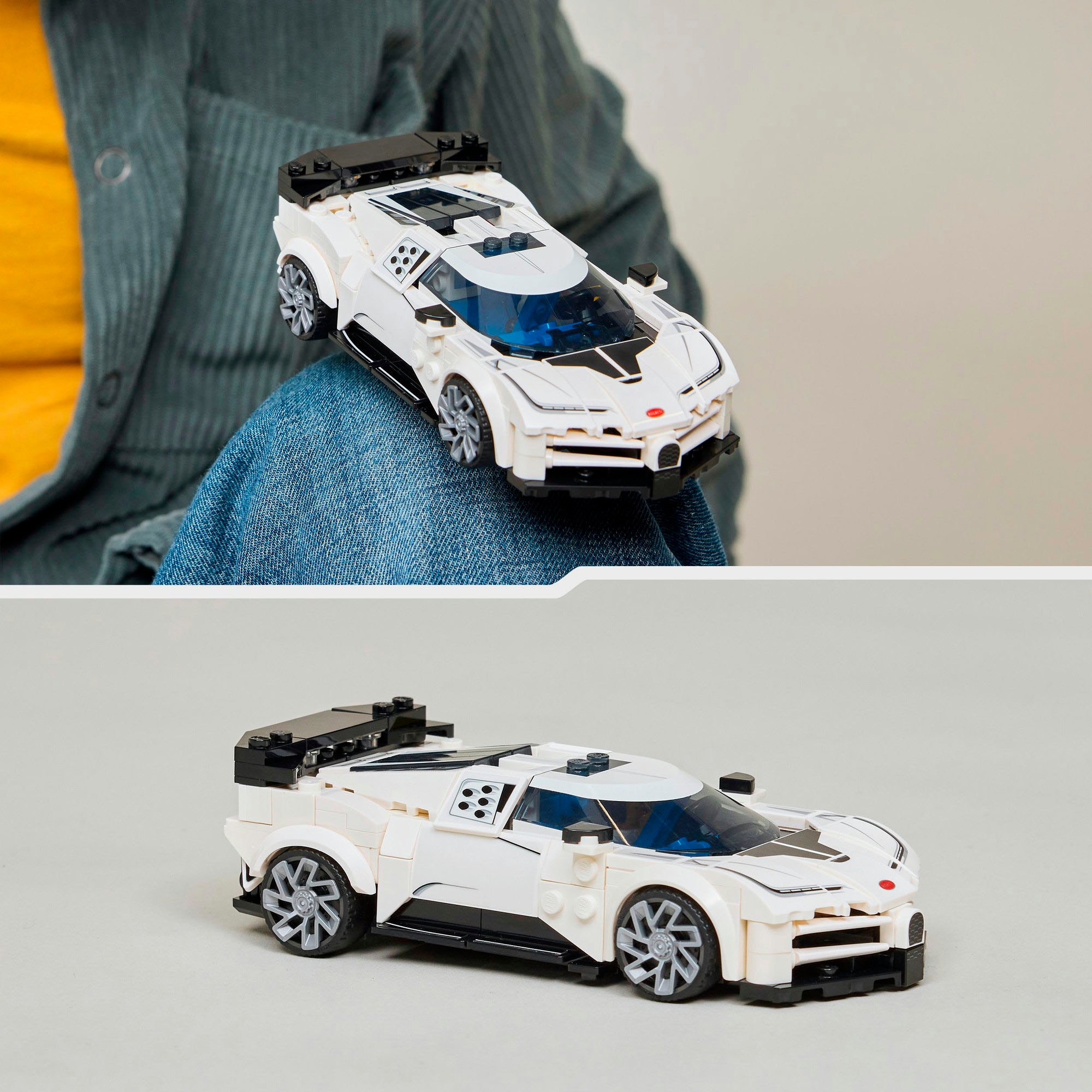 LEGO® Konstruktionsspielsteine »Bugatti Centodieci Hypersportwagen (77240), LEGO Speed Champions«, (291 St.), Made in Europe