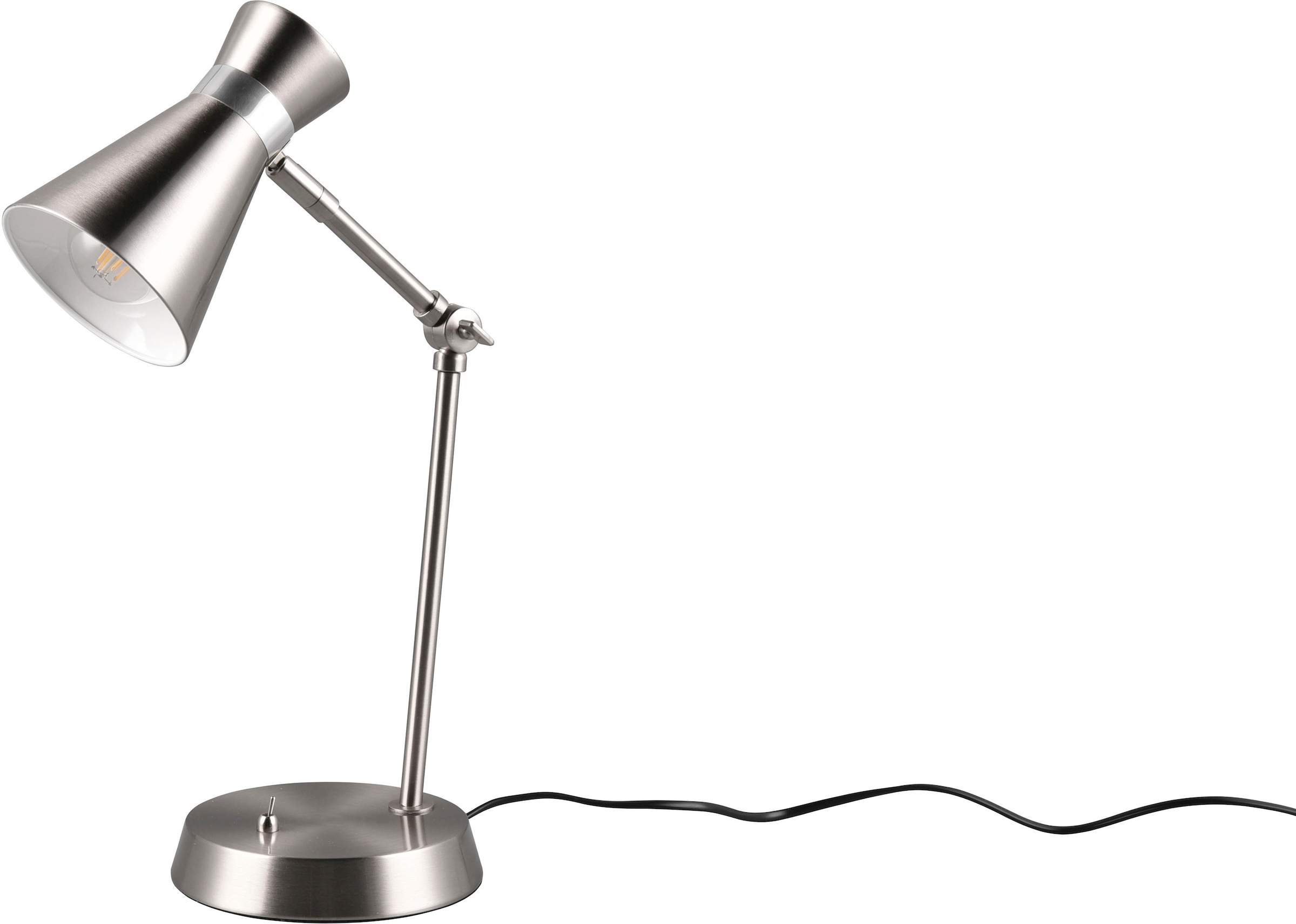 TRIO Leuchten BAUR Tischlampe (10W), E27 Schreibtischlampe Kippschalter, mit verstellbar | flammig-flammig, 1 »Enzo«, Leuchtmittel exkl