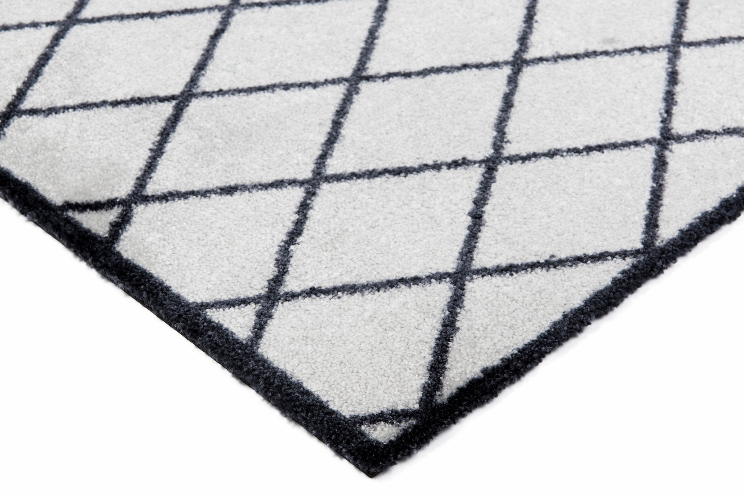 HANSE Home Fußmatte »Scale, Türmatte«, rechteckig, 7 mm Höhe, Rauten Design, Robust, Waschbar, Rutschfest, Balkon, Eingang