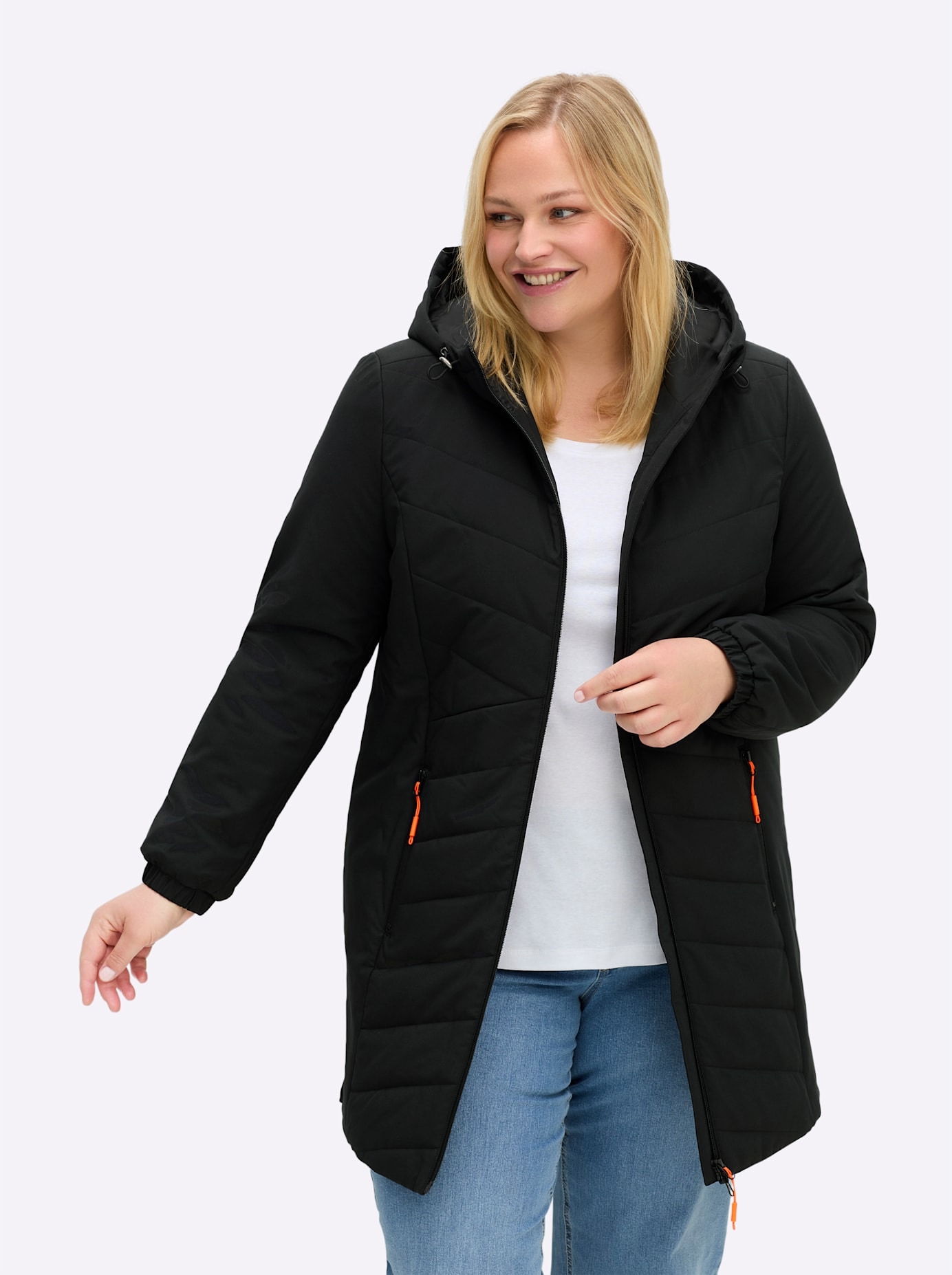 Sheego Steppjacke mit Kapuze günstig online kaufen