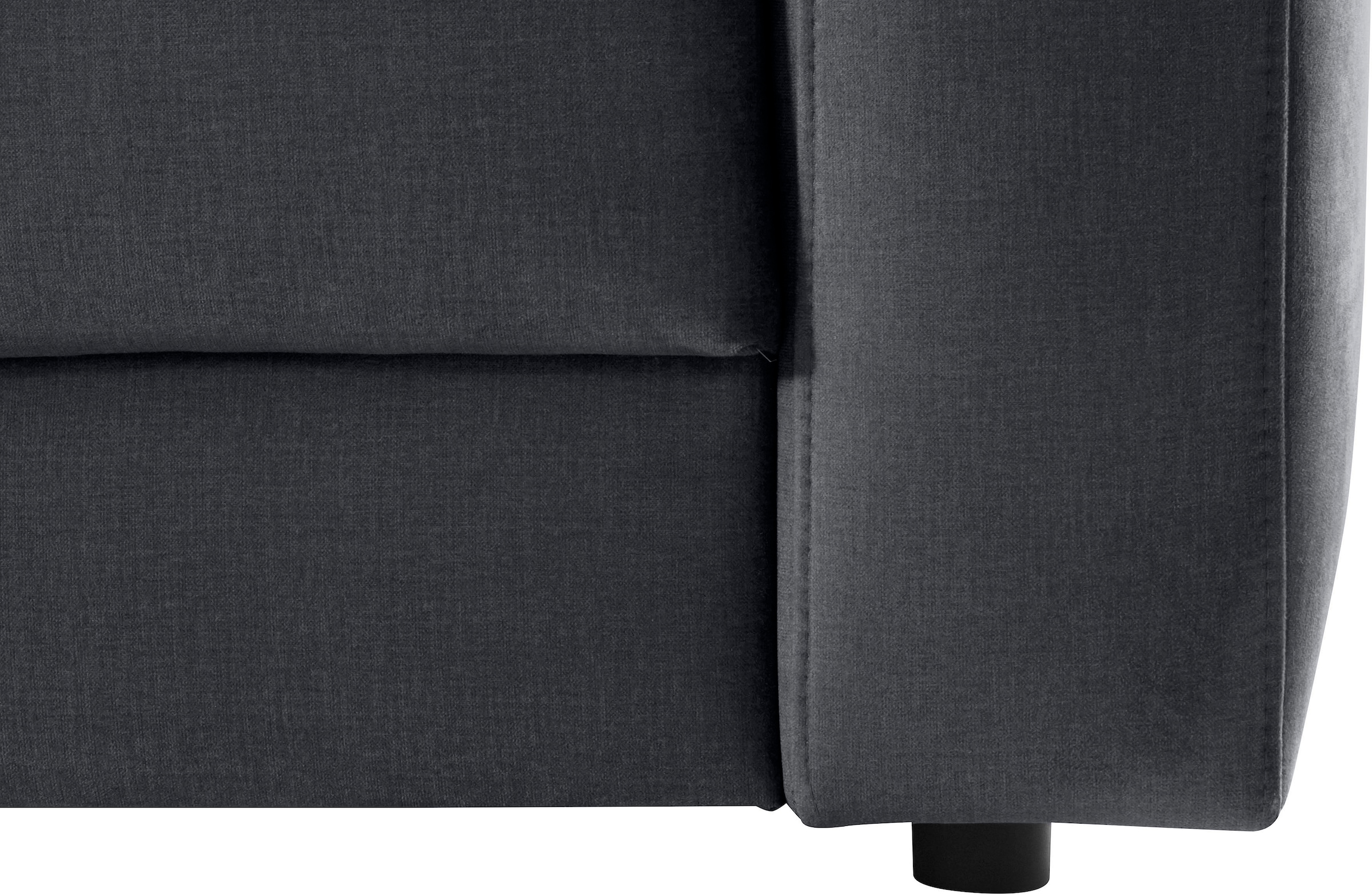 Places of Style Ecksofa »Bloomfield, L-Form«, extra tiefe Sitzfläche, wahlweise mit Sitztiefenverstellung