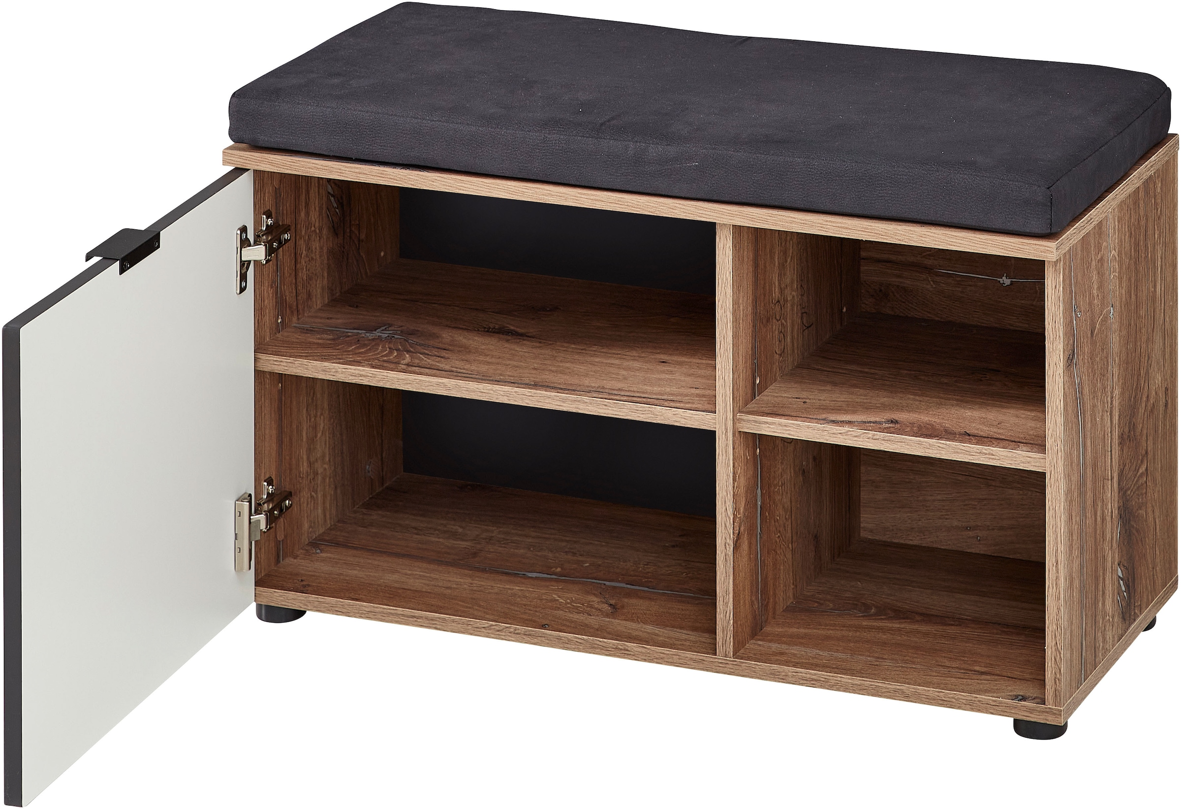Innostyle Sitzbank »Line Schuhbank inkl. Sitzkissen, 82x51x38cm (B/H/T)«, (1 St.), 1 türig, Sitzkissen, Soft-Close, ABS-Schutzkanten