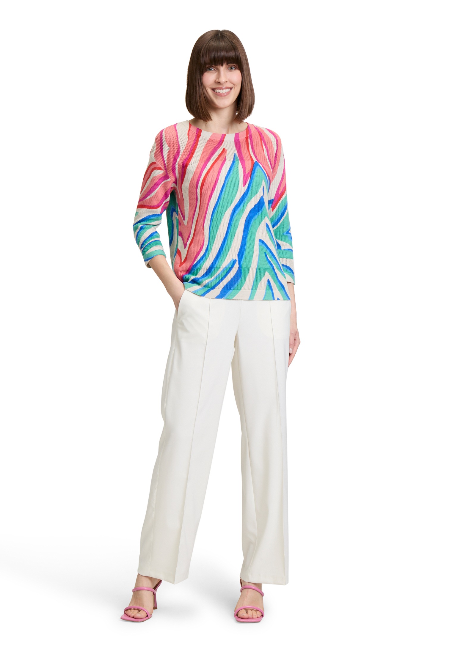 Betty Barclay Strickpullover »Betty Barclay Feinstrickpullover mit Print«, (1 tlg.), Druck