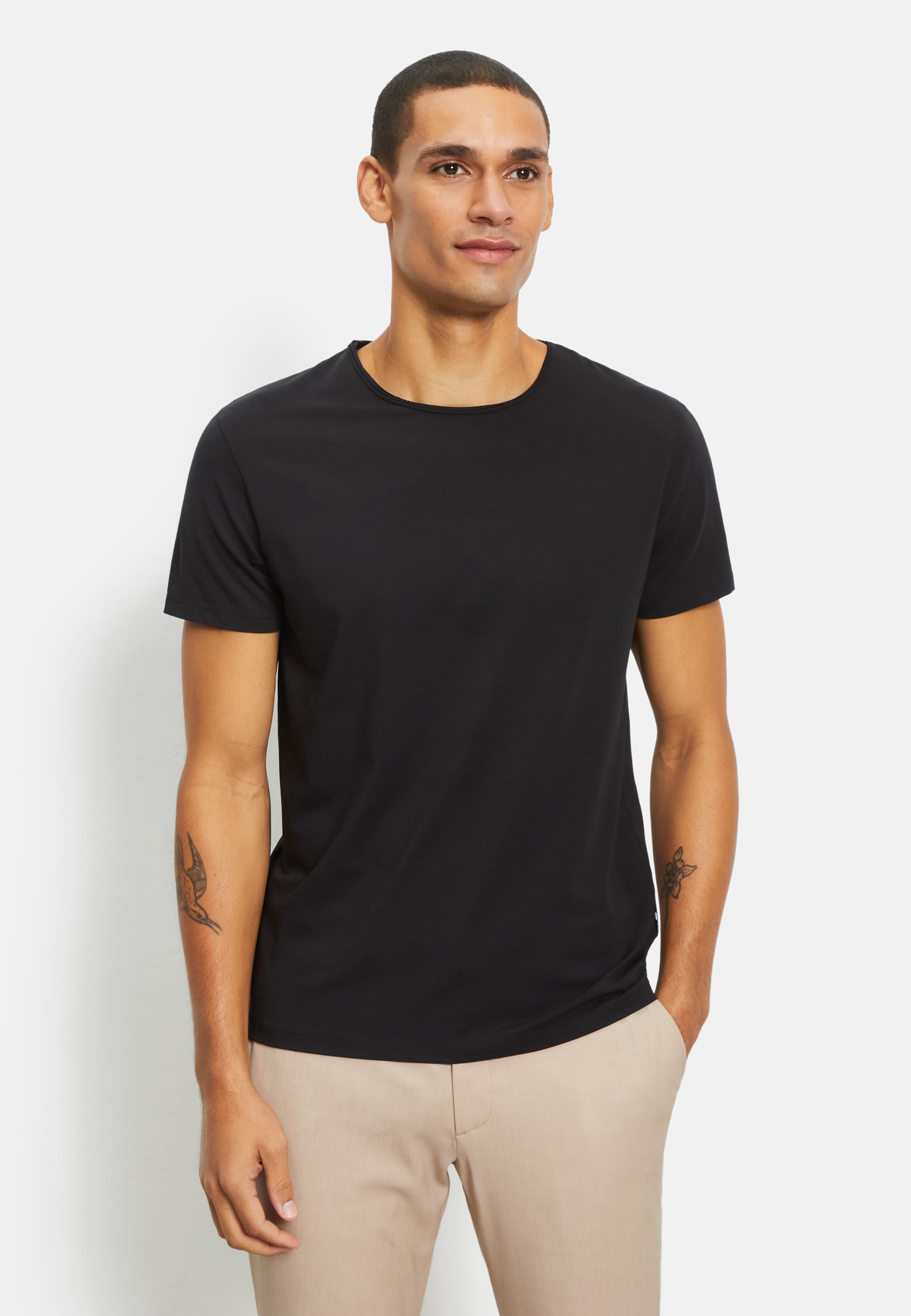 OLYMP T-Shirt "OLYMP Casual Wirk, T-Shirt"
