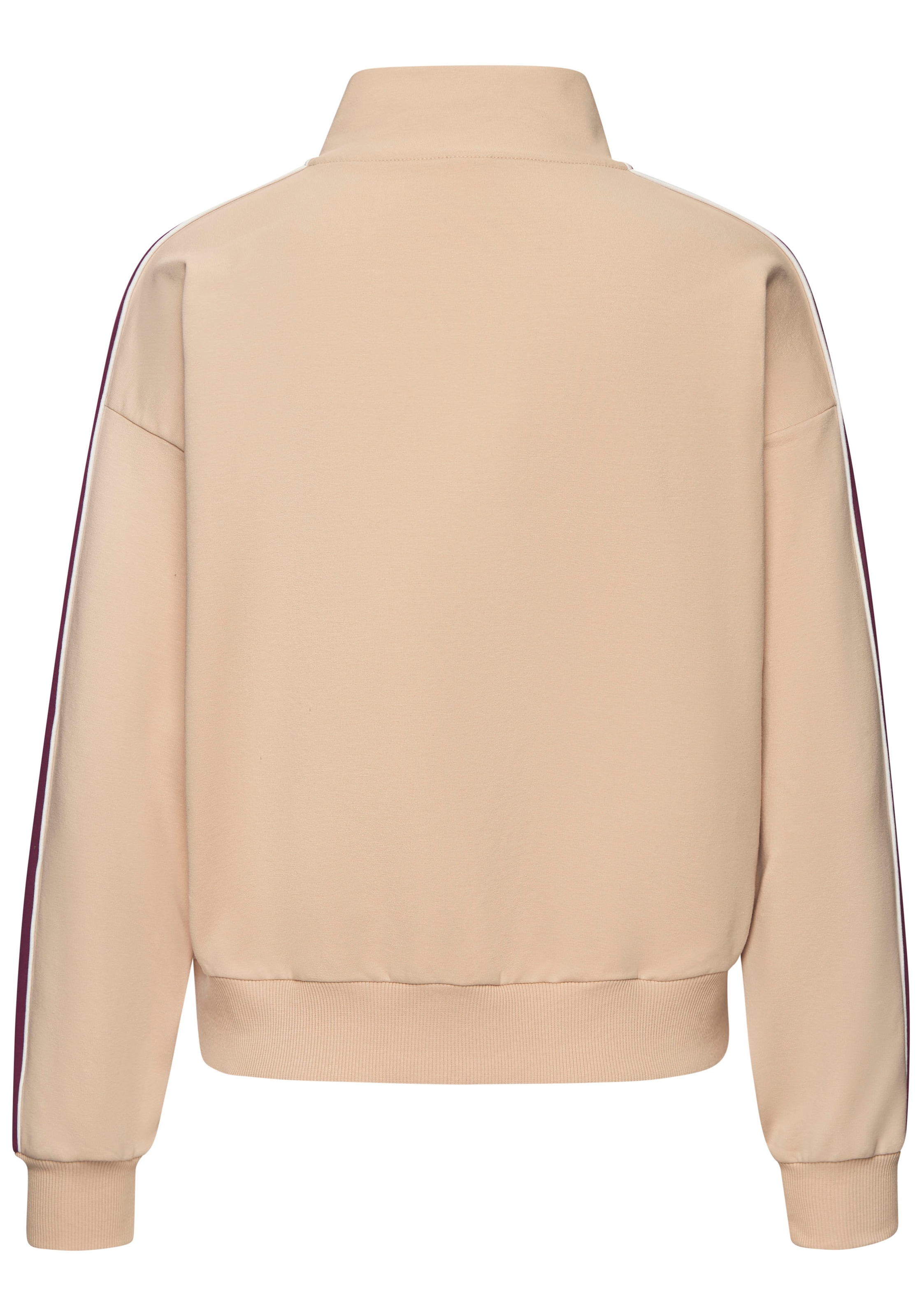 s.Oliver Sweatjacke, mit Reißverschluss und Kontrast Einsätzen, Loungewear
