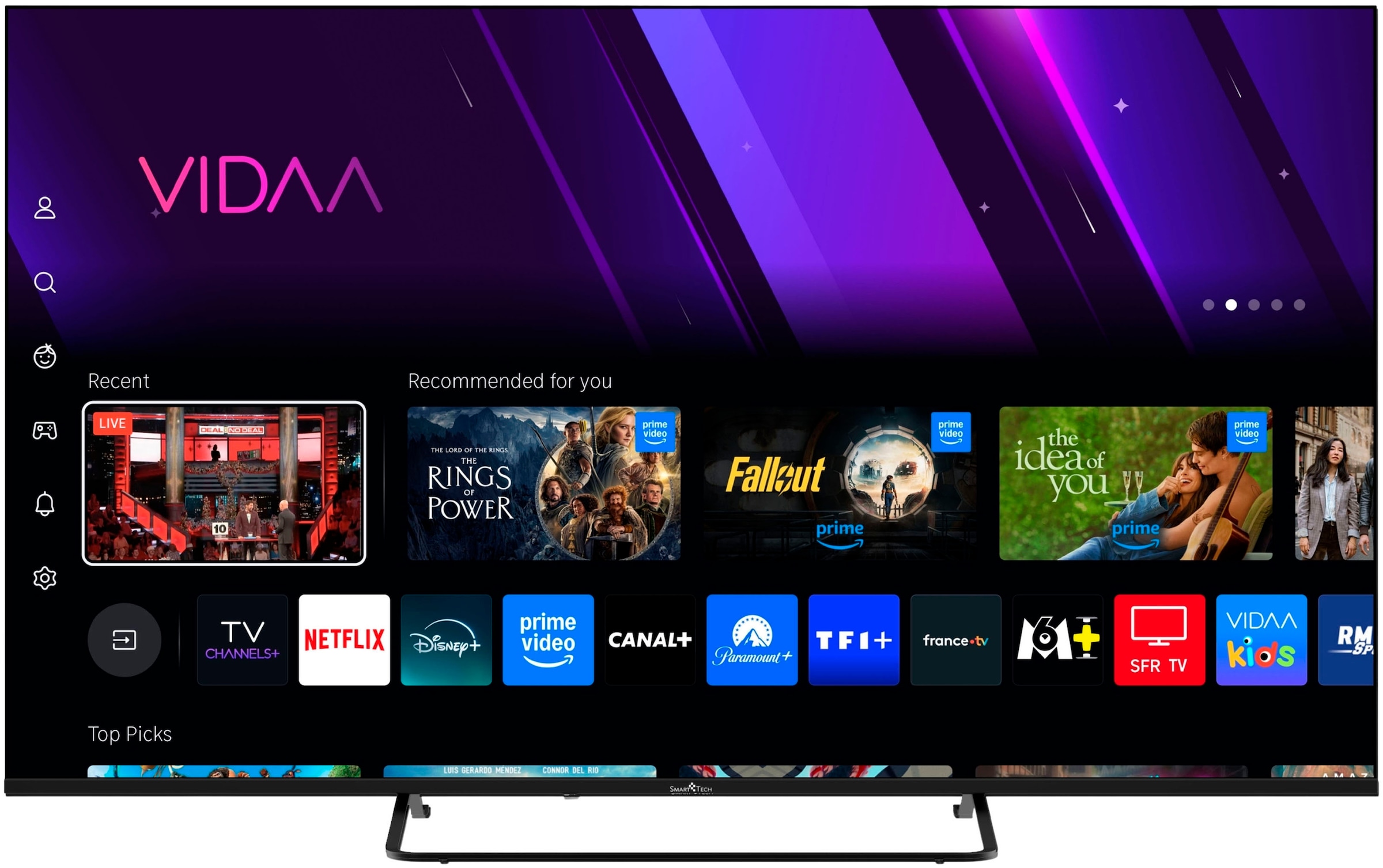 Smart Tech QLED-Fernseher »55QV02K« 139 cm/55 ″ Smart-TV