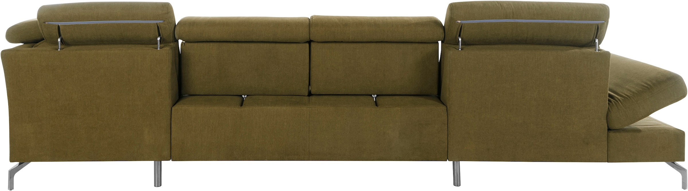 sit&more Wohnlandschaft »Brisbane U-Form«, Fußhöhe 15 cm, inklusive Sitztiefen-, Armteil- und Kopfteilverstellung