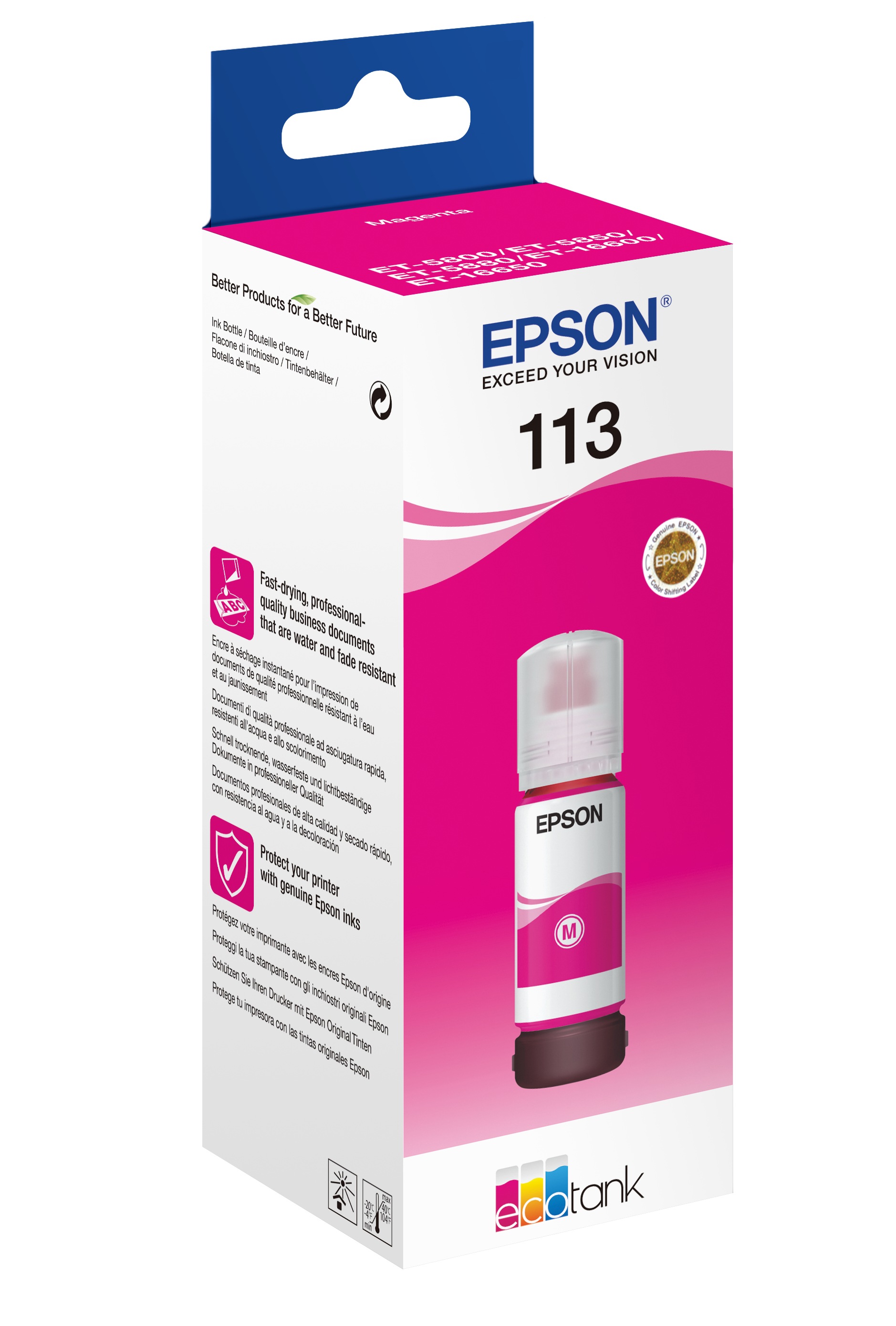 Tintenpatrone »Epson 113 EcoTank Pigment Magenta ink bottle«