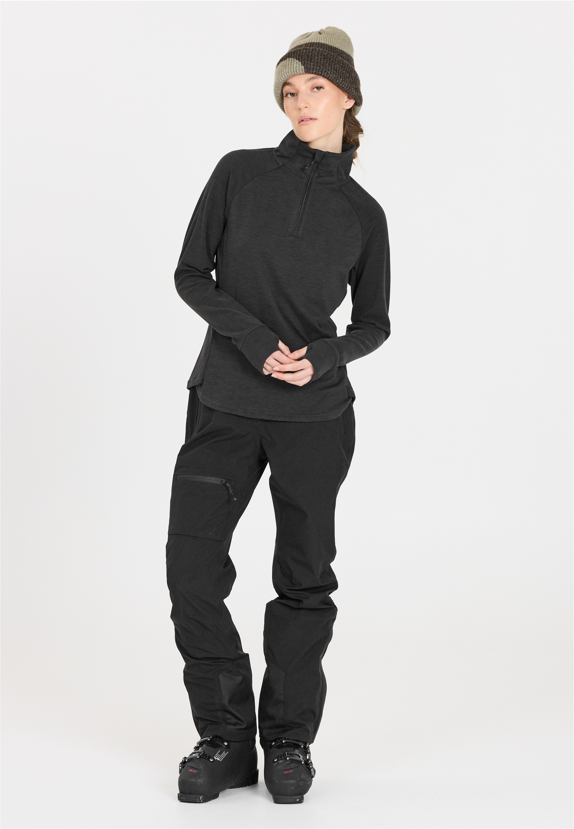 WHISTLER Funktionsshirt "Kajsa" mit wärmendem Stehkragen und Halbreißversch günstig online kaufen