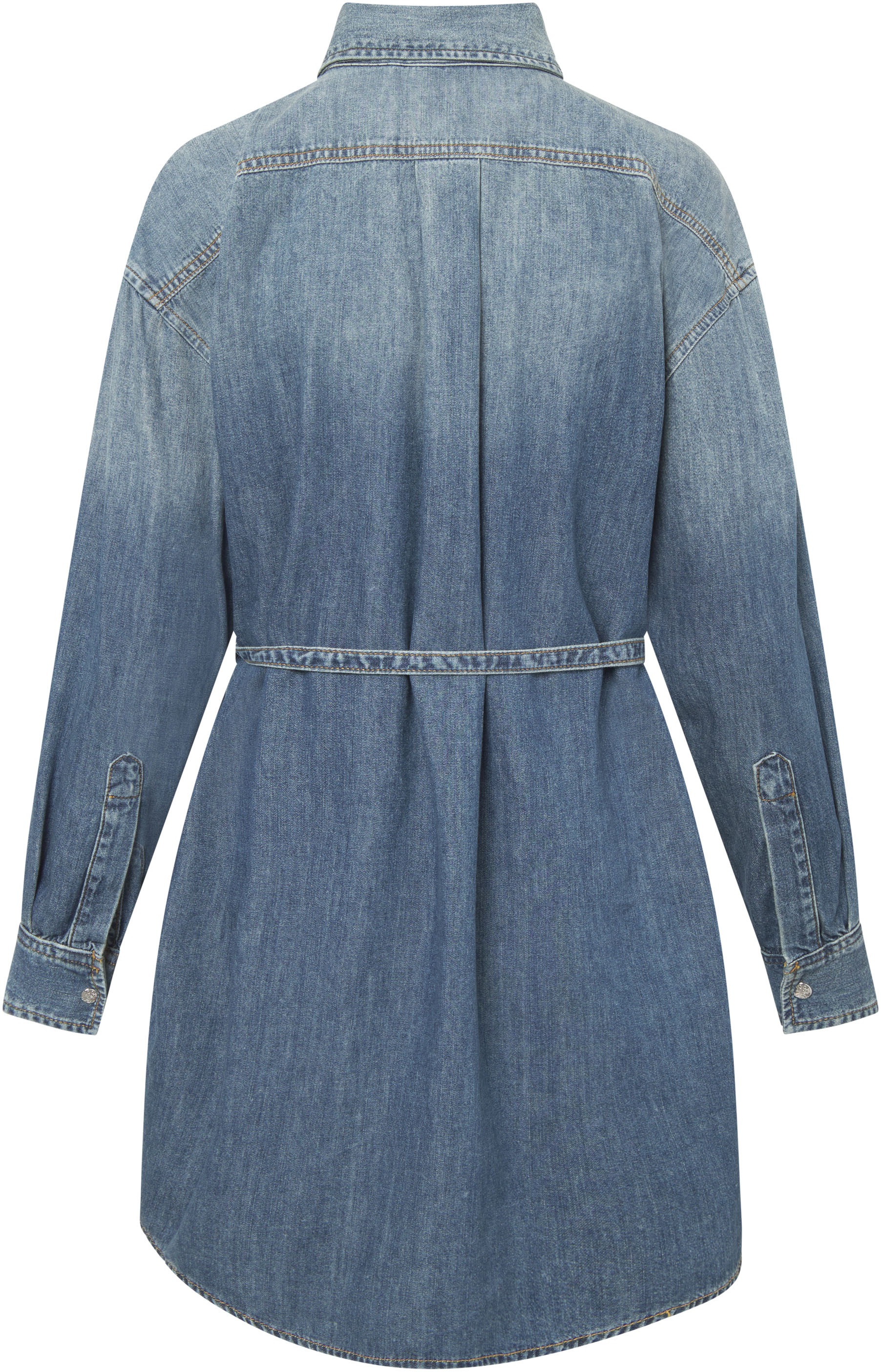 Joop Jeans Jeanskleid "Nele" aufgesetzte Tasche mit Gürtel günstig online kaufen