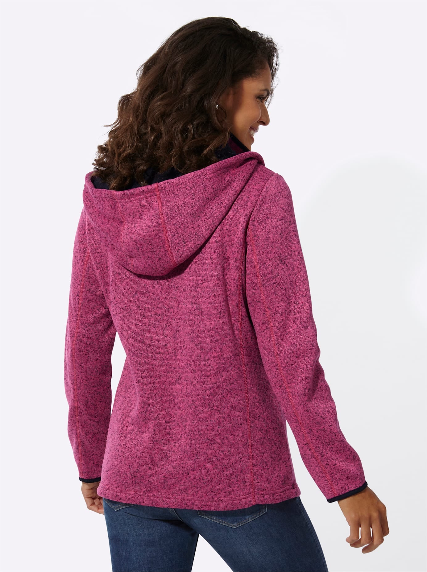Casual Looks Fleecejacke, mit Kapuze