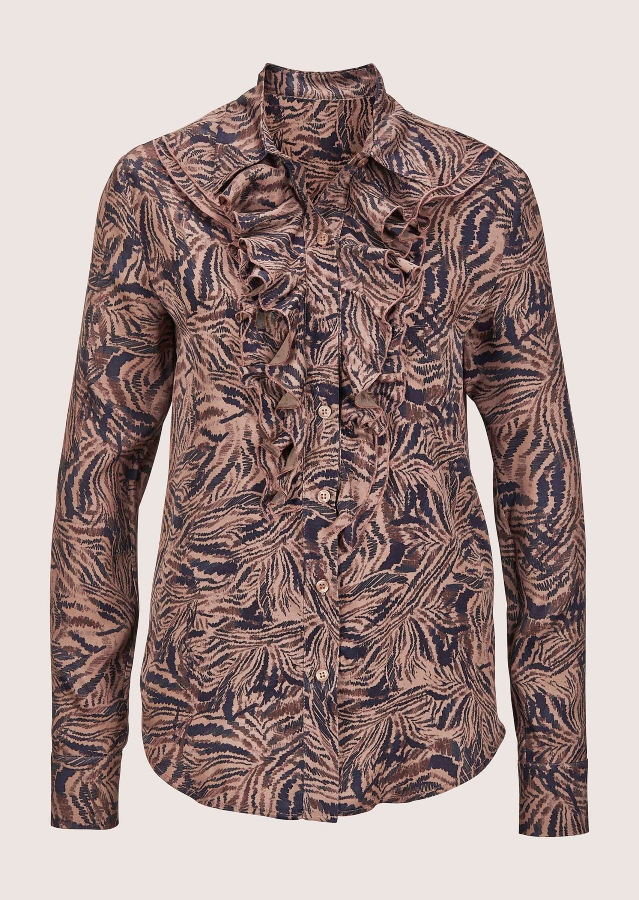 MADELEINE Hemdbluse "Bluse Hemdbluse mit Rüschen-Dekoration" günstig online kaufen