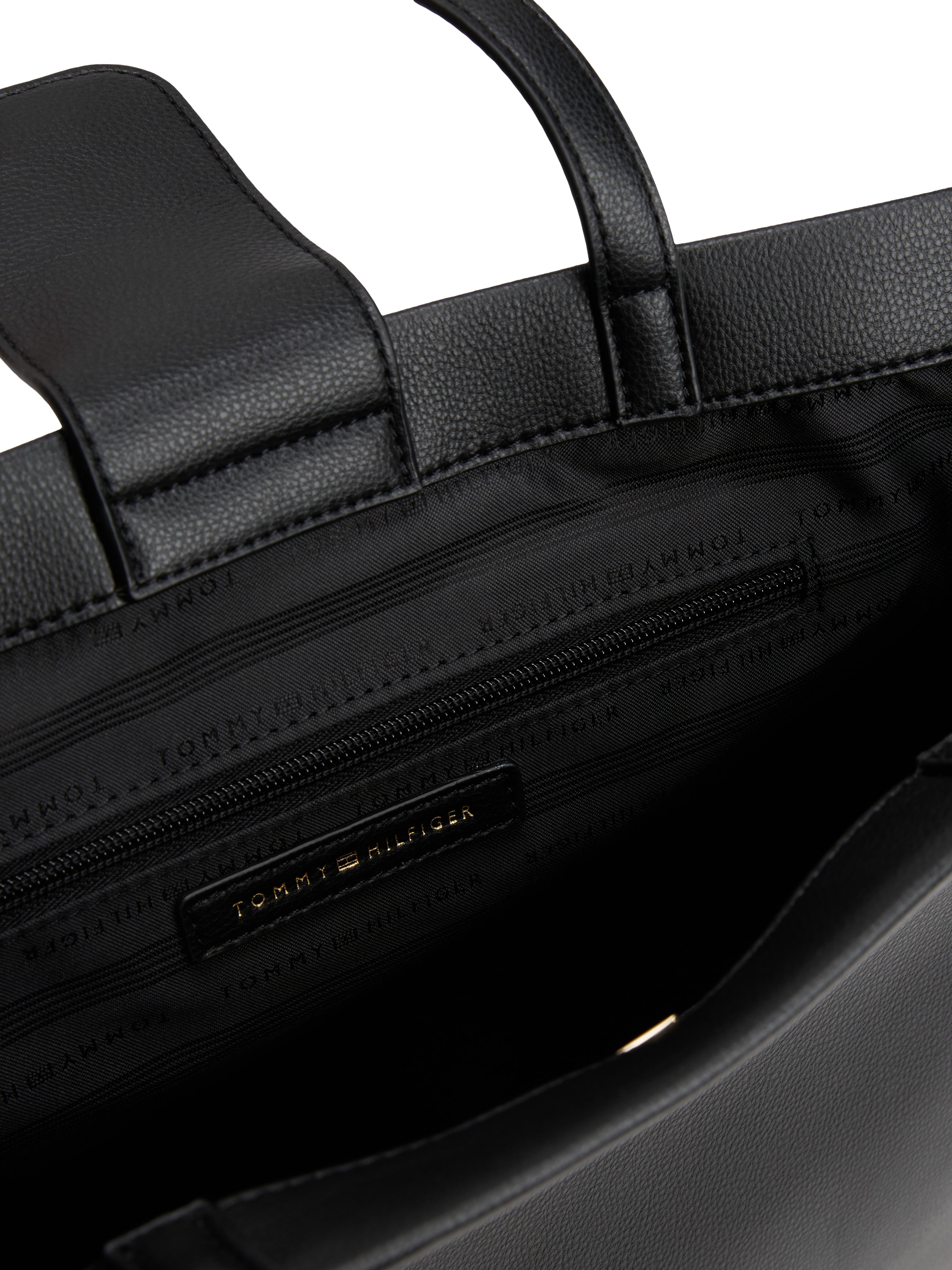 Tommy Hilfiger Tragetasche »TH MODERN TOTE«, Damen Schultertasche, Umhängetasche mit TH-Schmuckelement