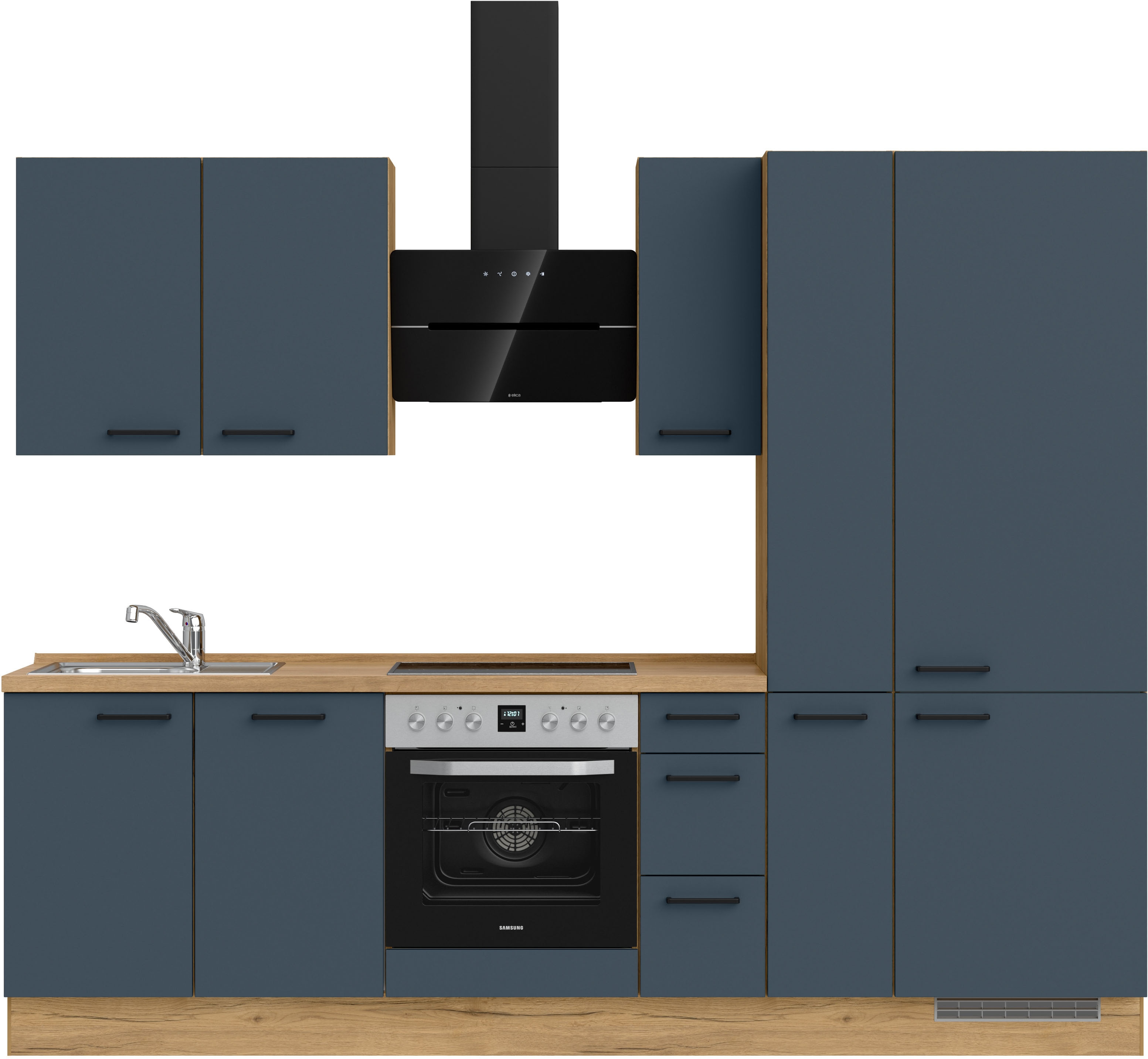 nobilia Küchenzeile ""Easytouch II", NEU: individuell anpassbar mit gratis Profi-Beratung" vormontiert, Breite 270 cm, Ausrichtung wählbar, wahlw. mit E-Geräten