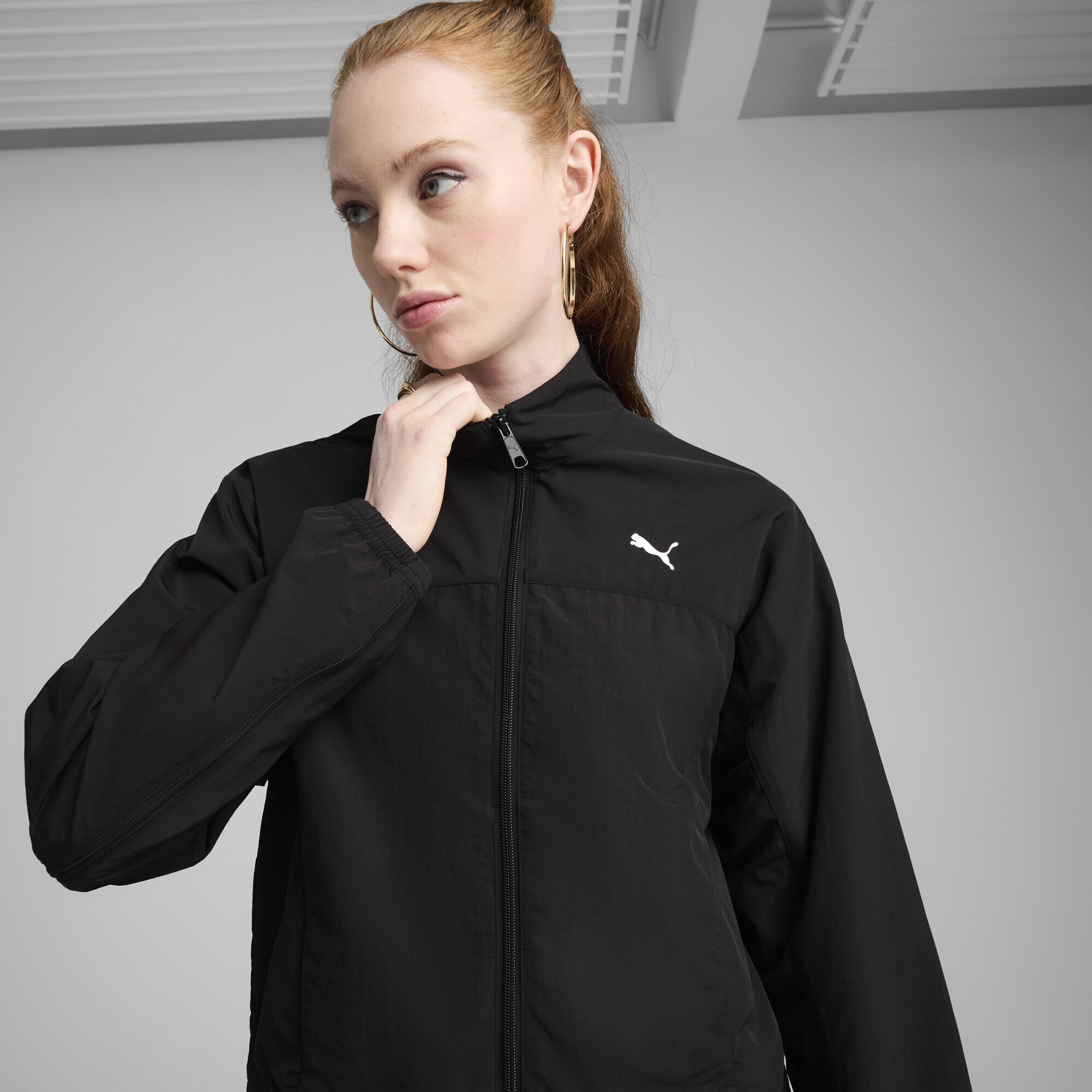 PUMA Trainingsjacke »DARE TO Oversized-Jacke mit variabler Länge Damen«