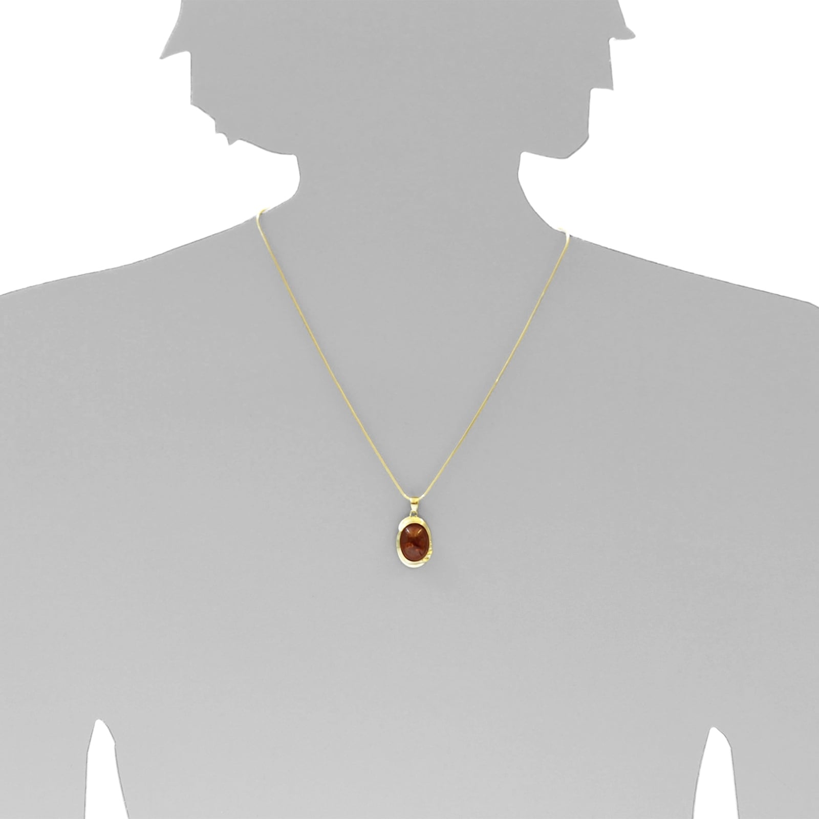 OSTSEE-SCHMUCK Kette mit Anhänger »Ostsee-Schmuck Kette mit Anhänger Mara Kette mit Anhänger Mara«, (2 tlg.)