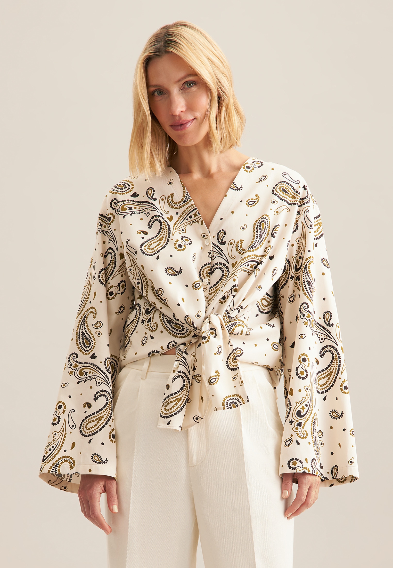 seidensticker Klassische Bluse "Schwarze Rose", Tunika Paisley günstig online kaufen
