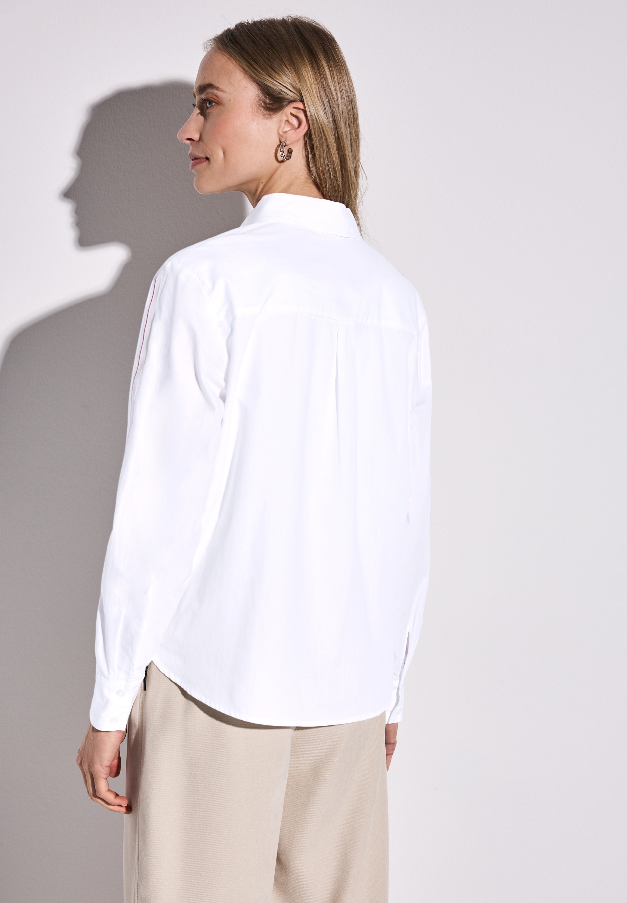 STREET ONE Hemdbluse, aus reiner Baumwolle