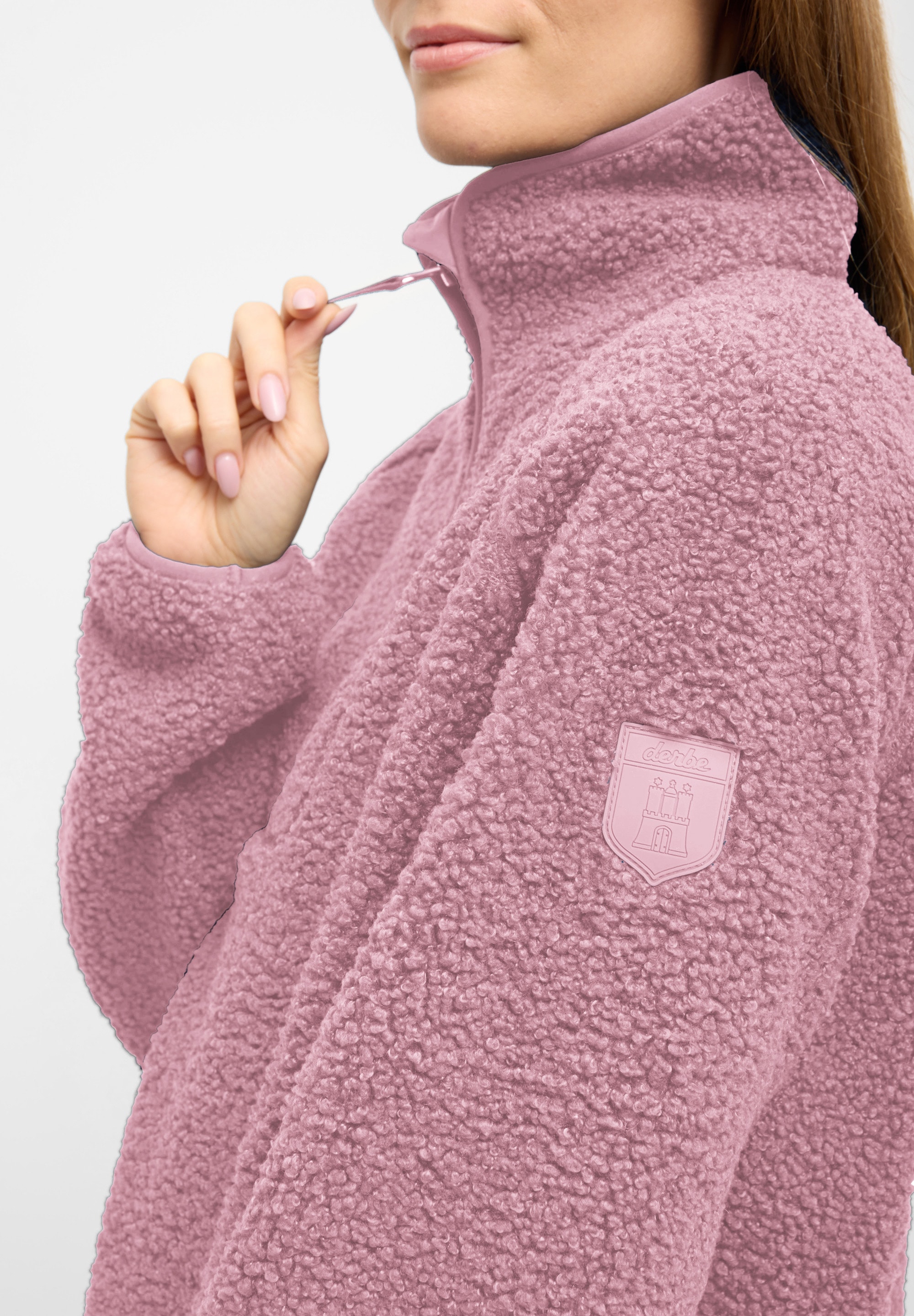 Derbe Fleecejacke »Kuschelby Troyer« ohne Kapuze Fleecepullover, Halfzip, warm, gemütlich