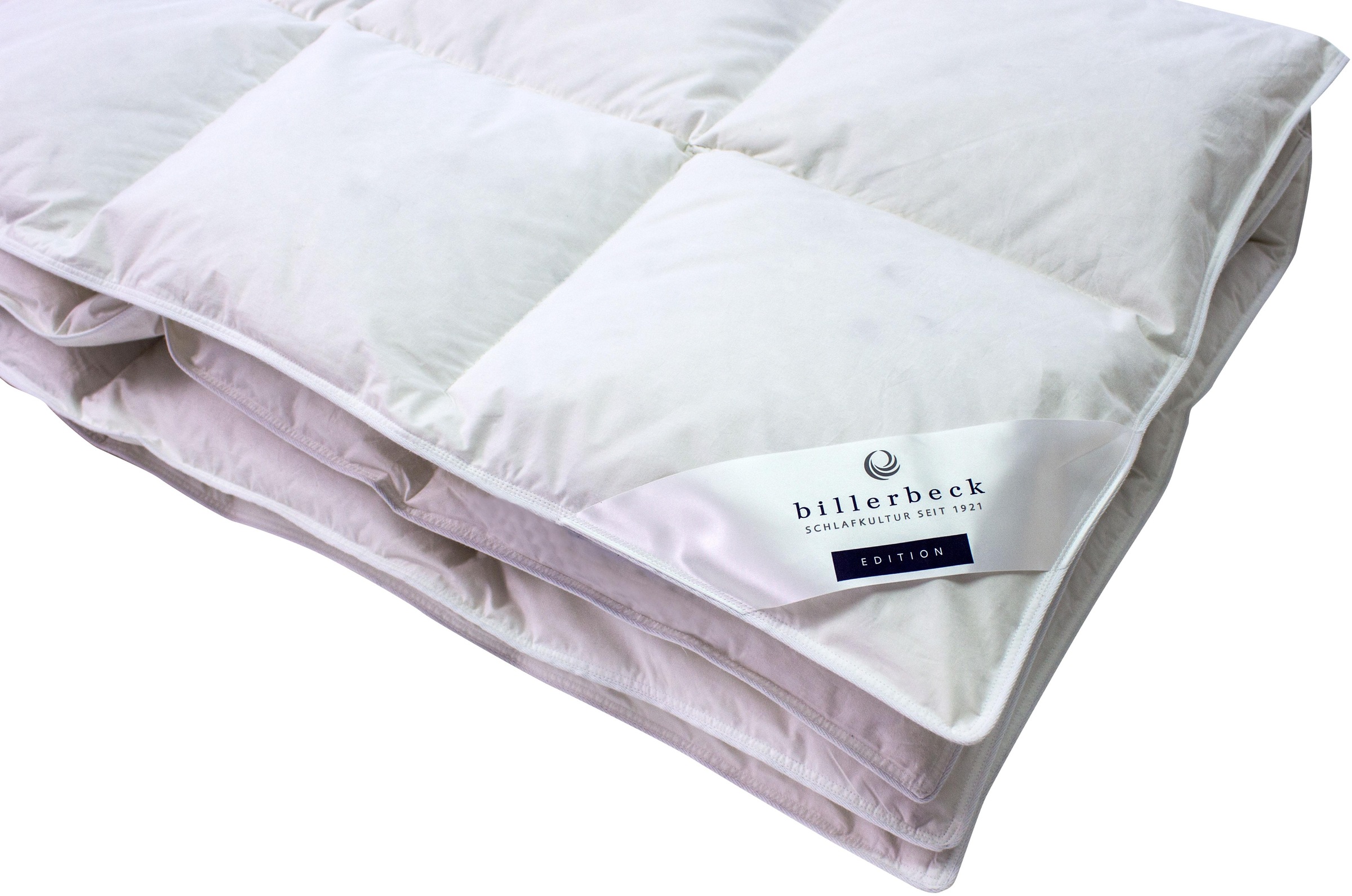 billerbeck Daunenbettdecke »Ebby 50 Mono, Bettdecke in 135x200, 155x220, 200x200 cm, Sommer«, normal, Füllung 50% Daunen, 50% Federn, Bezug 100% Baumwolle, (1 St.), Die Daunendecke für das ganze Jahr
