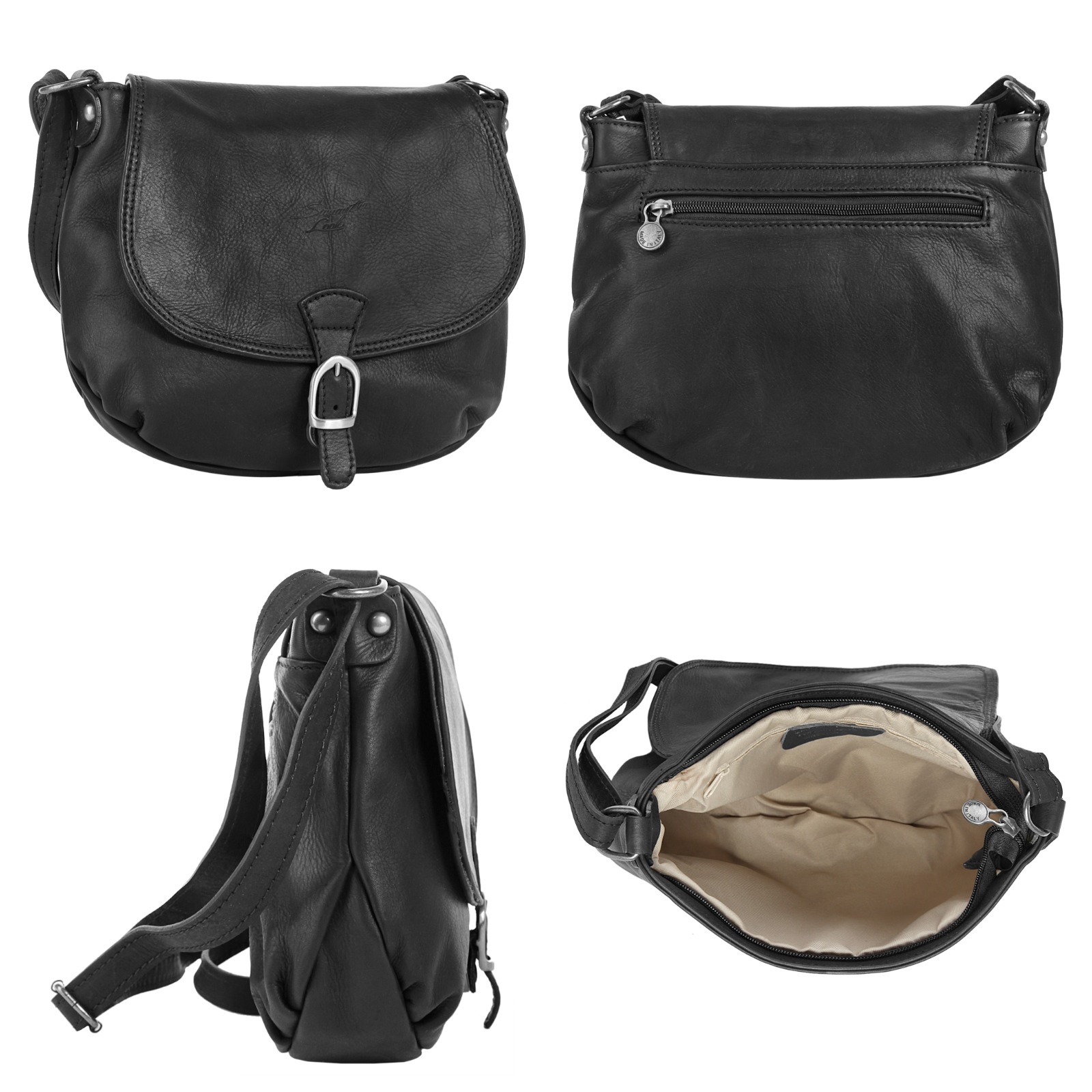 Samantha Look Umhängetasche echt Leder, Made in Italy günstig online kaufen