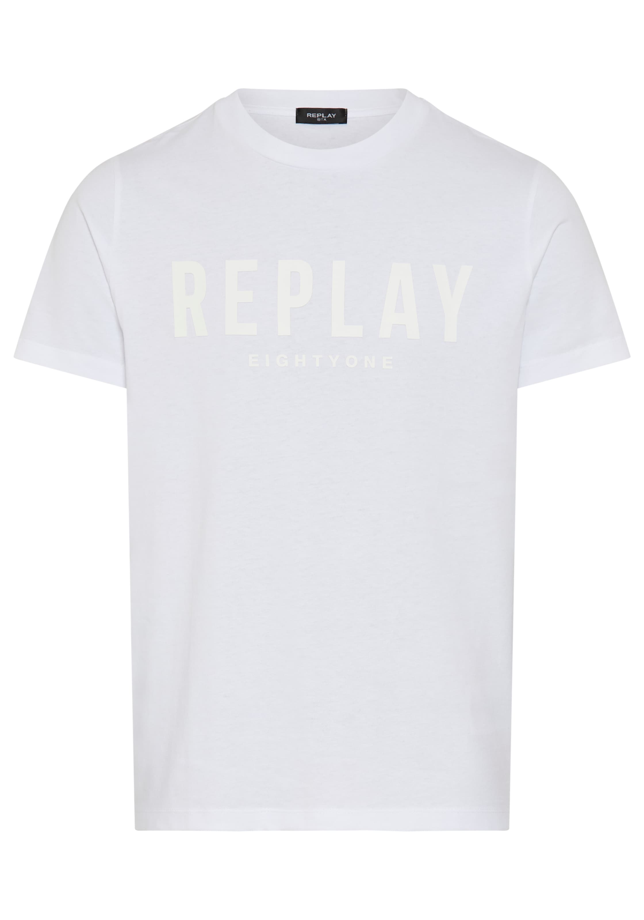 Replay T-Shirt Baumwoll-Qualität, Logoschriftzug günstig online kaufen