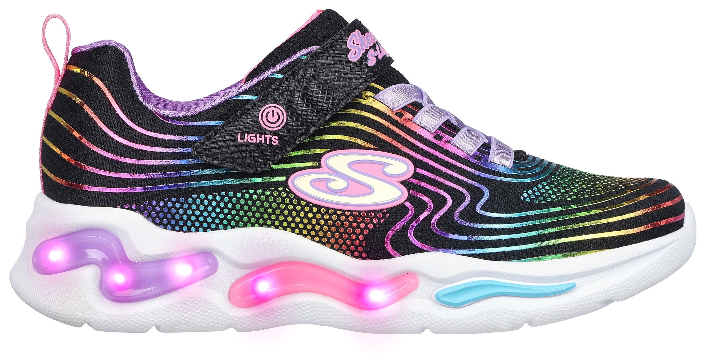 Skechers Kids Slip-On Sneaker »E - SKECHERS GIRLS«, mit leuchtender Sohle