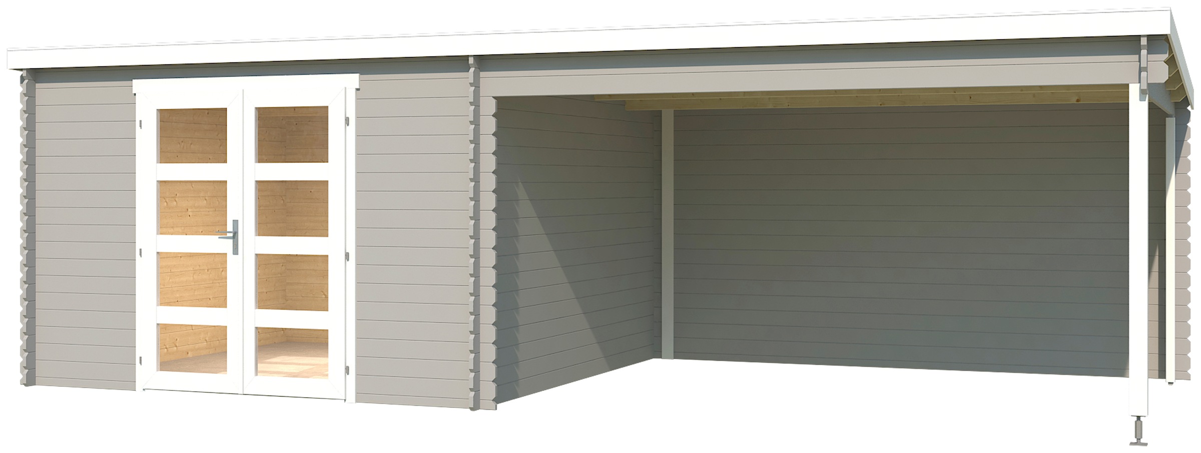LASITA MAJA Gartenhaus "New Orleans" Blochbohlenhaus 28mm Anbau, Fundamentm günstig online kaufen