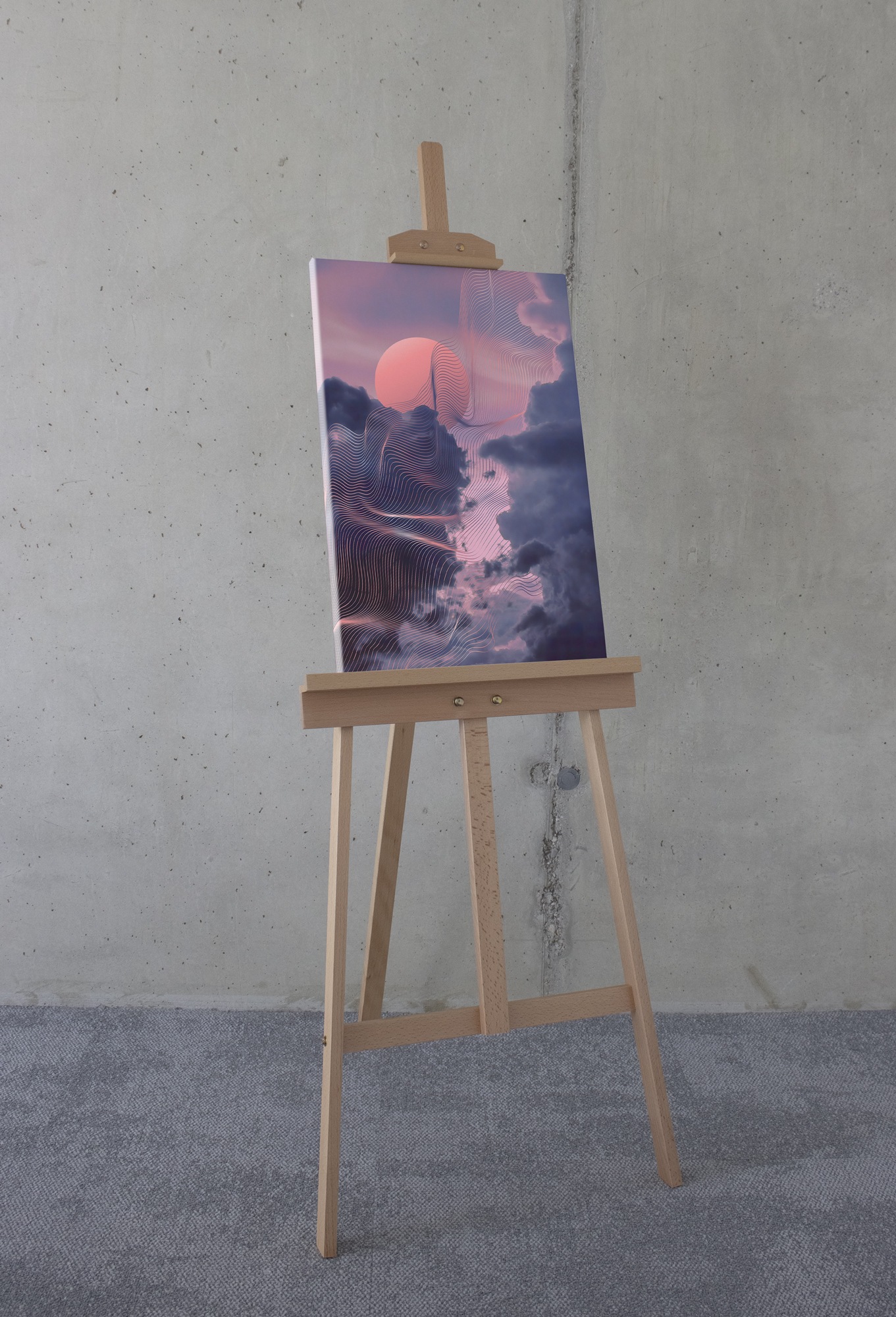 Thumbnail - Komar Leinwandbild "Morning Vibes - Größe 40 x 60 cm", Natur, (1 St.), Keilrahmenbild mi Echtholzrahmen