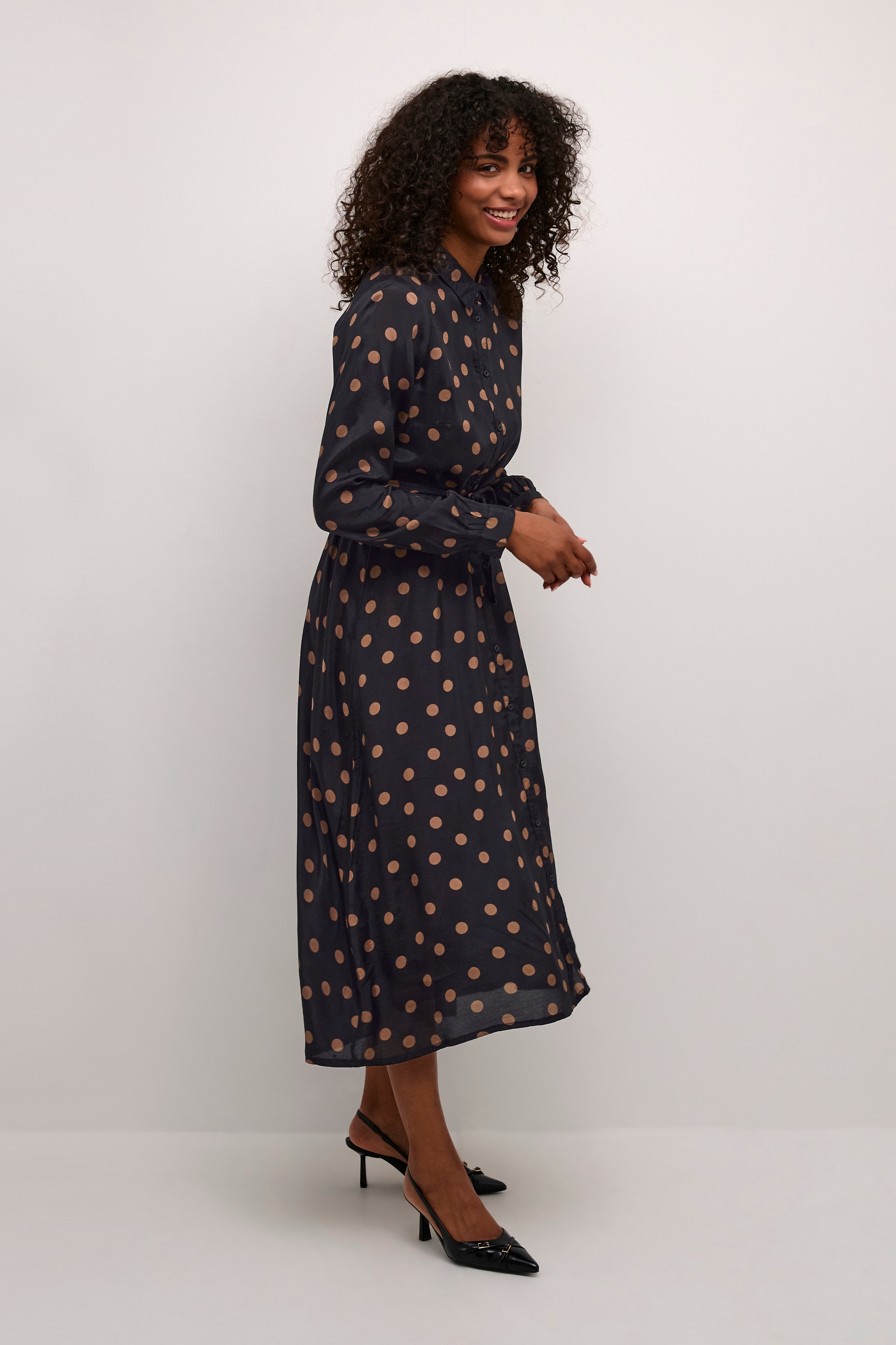 KAFFE Midikleid »Damen Kleid KAoline«