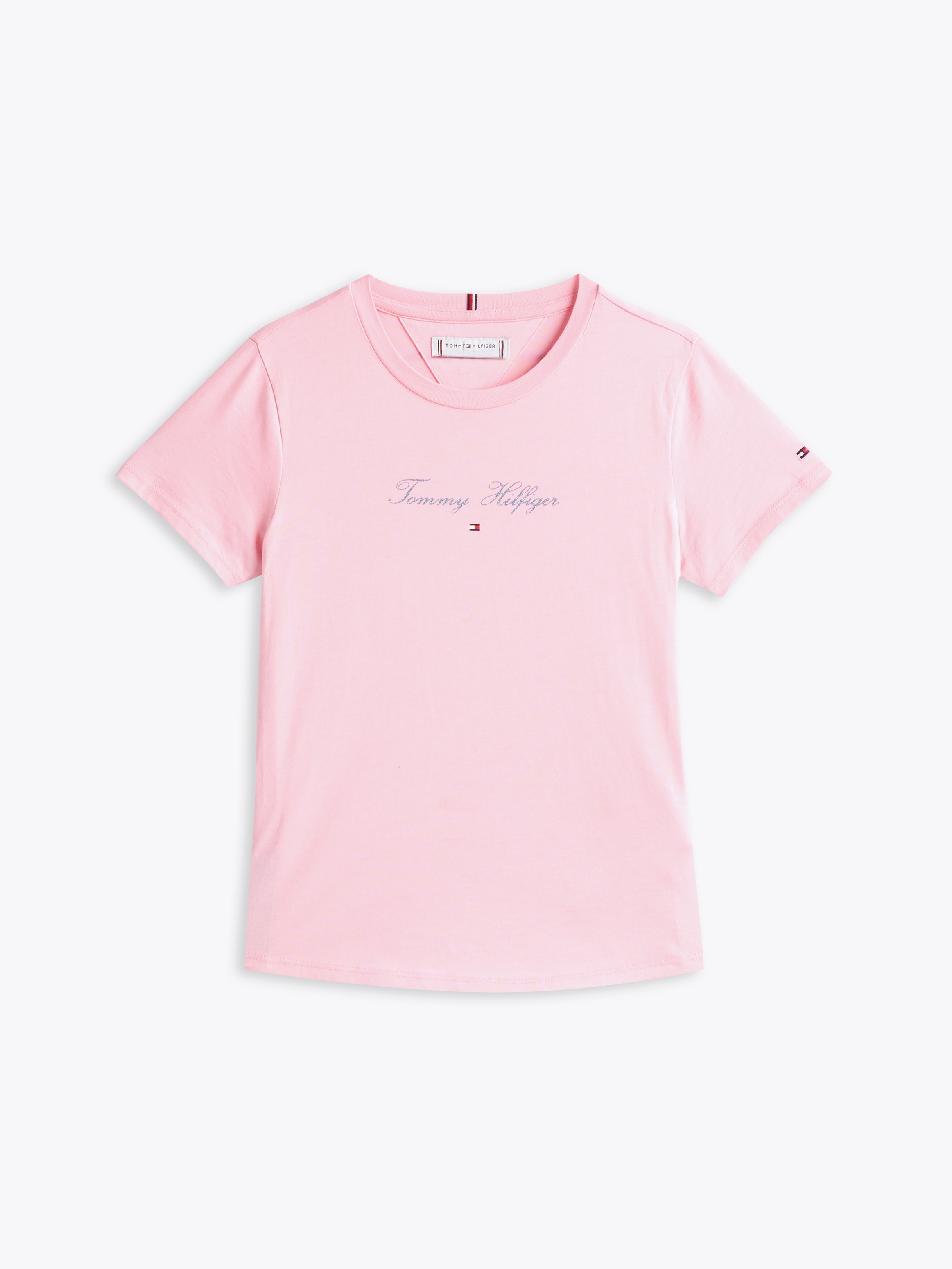 Tommy Hilfiger T-Shirt, mit glitzerndem Schriftzug