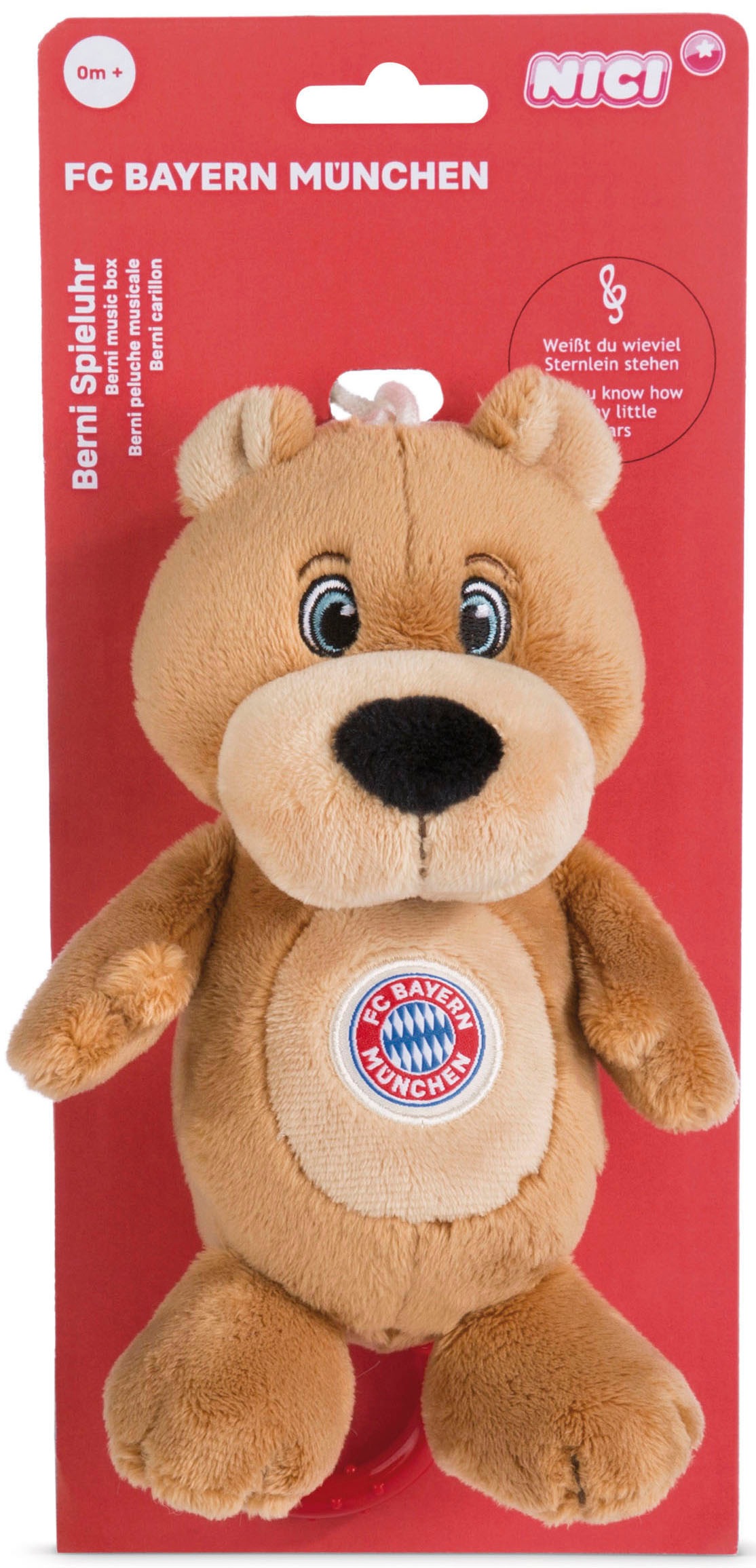Nici Spieluhr »FC BAYERN MÜNCHEN Bär Berni, 18 cm«