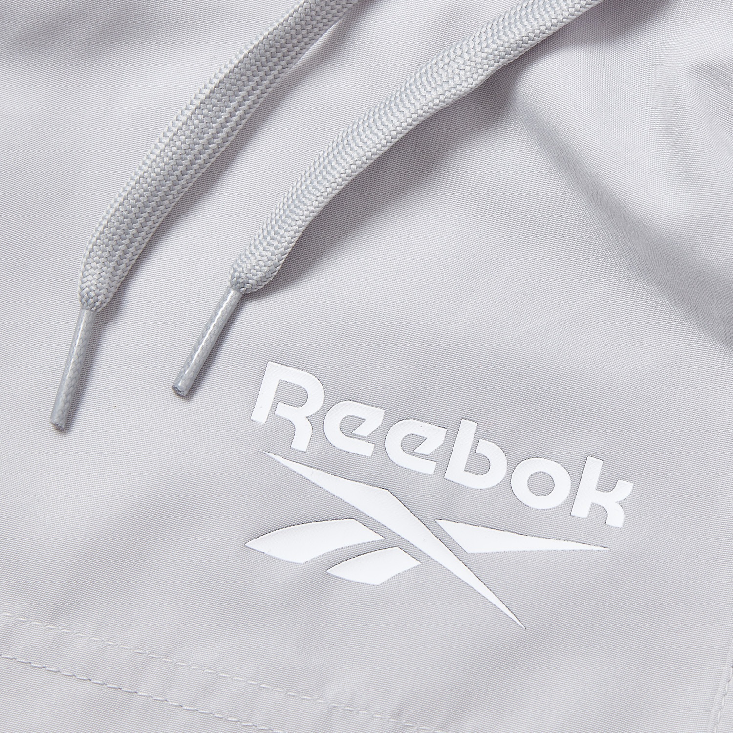 Badeshorts REEBOK "Yale", Herren, Gr. S, N-Gr, simple grau, Microfaser, Polyester, clean, unifarben, Badehosen Badeshorts, mit Kordelzug und elastischem Bund, mit Logo, basic 3